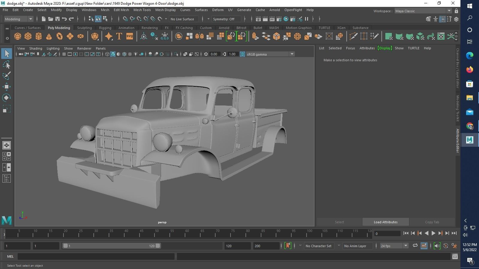 1949 Dodge Power Wagon 4-Door 3D print model_7