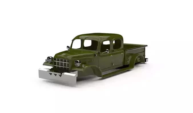 1949 Dodge Power Wagon 4-Door 3D print model