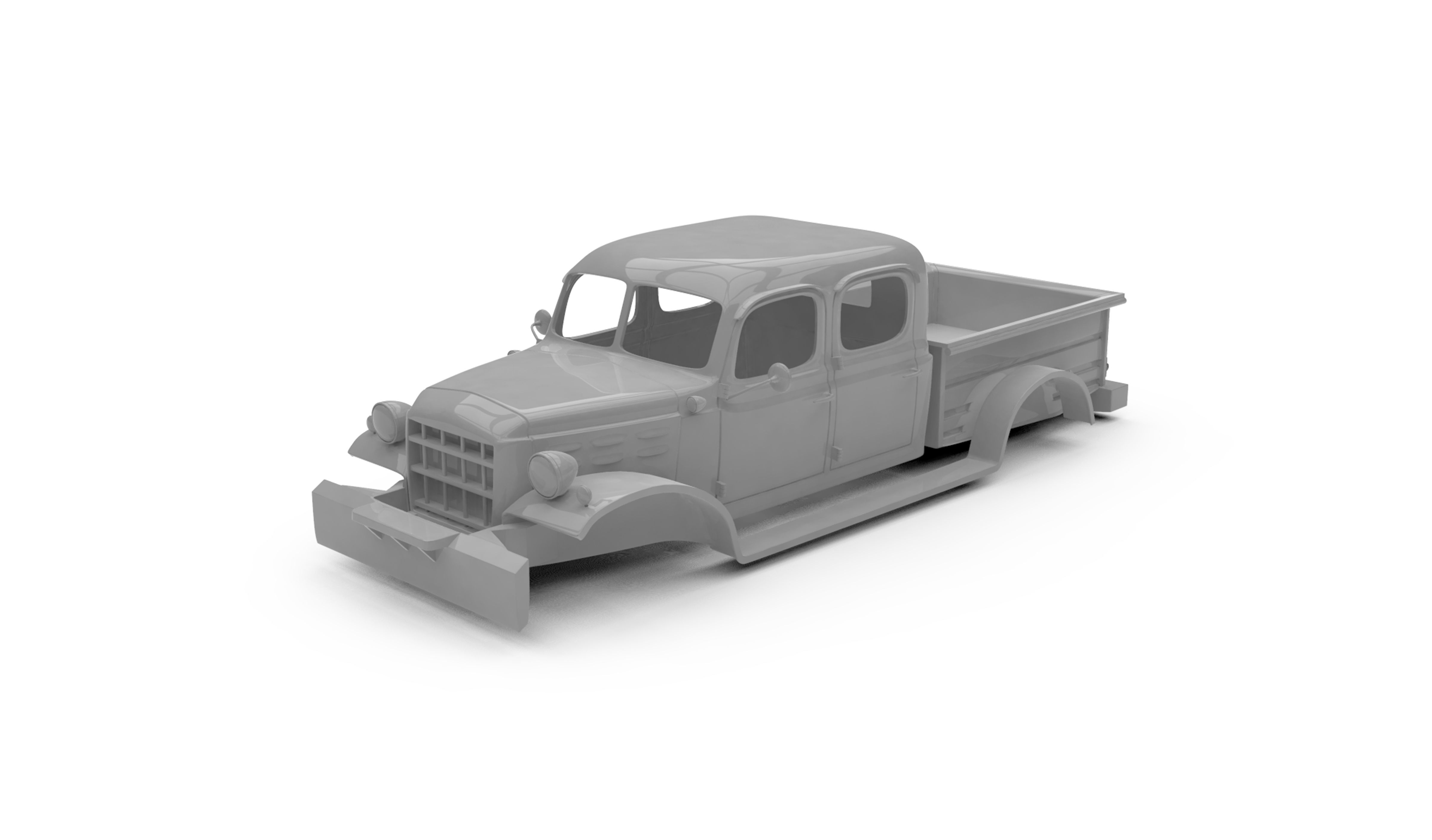 1949 Dodge Power Wagon 4-Door 3D print model_4