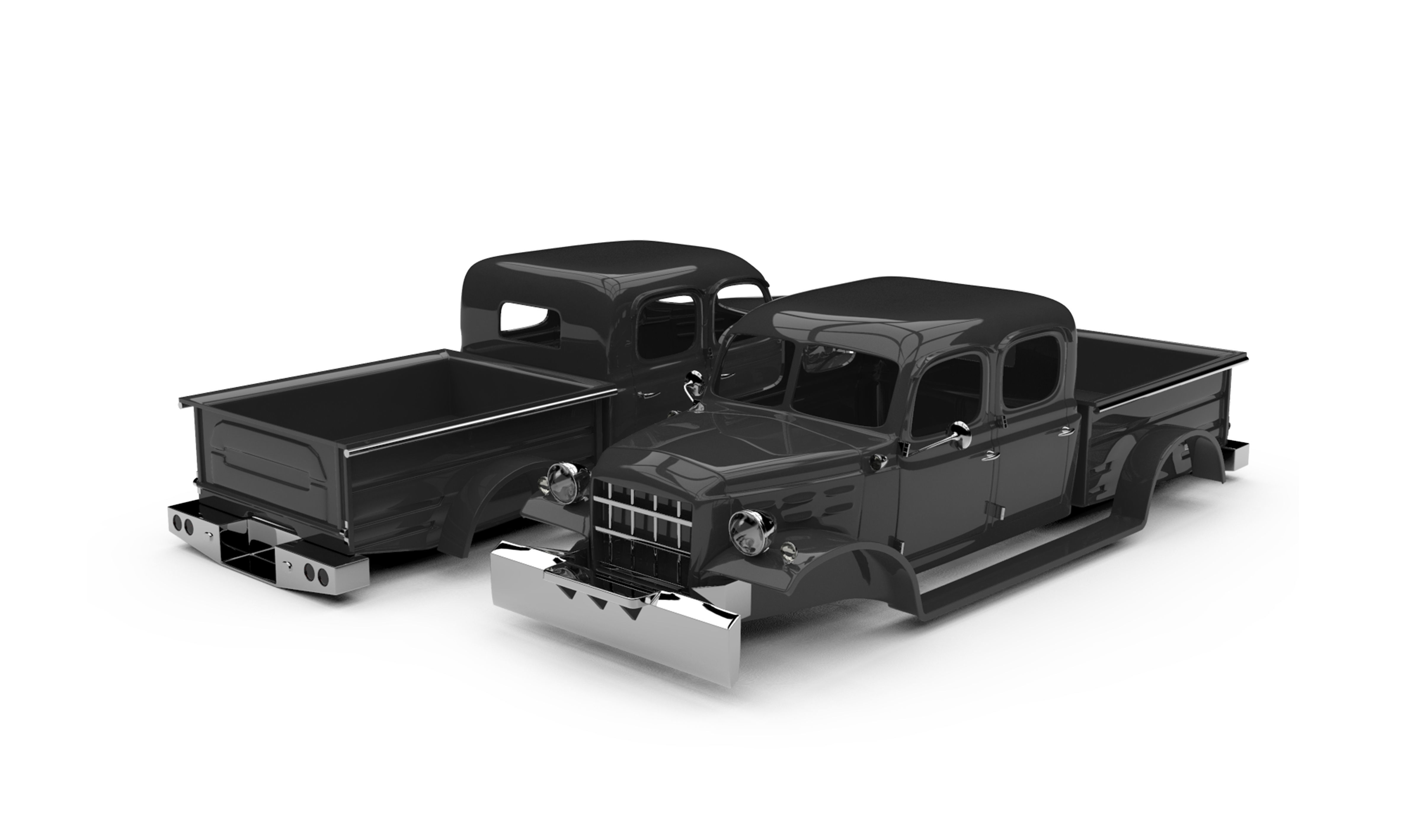1949 Dodge Power Wagon 4-Door 3D print model_1