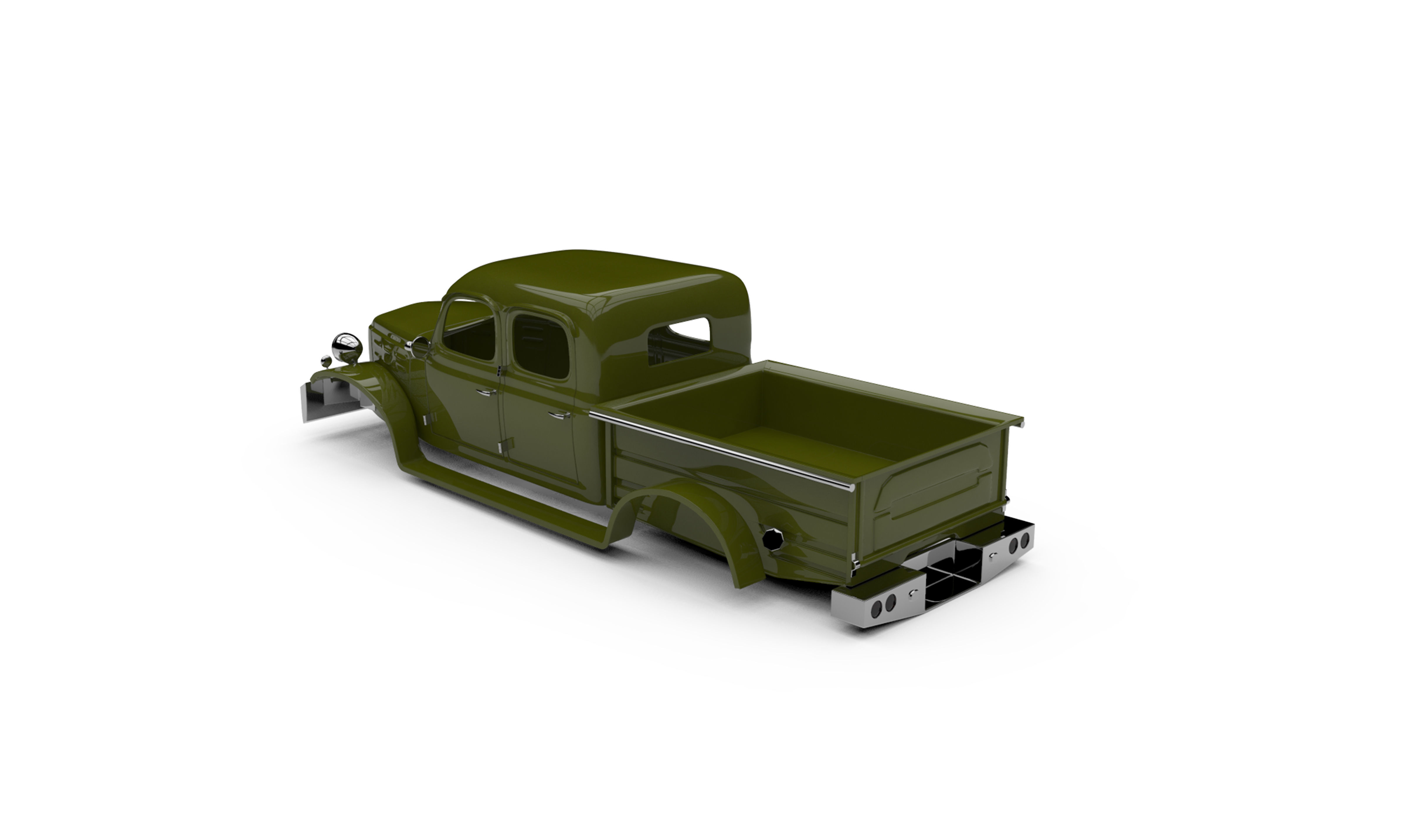 1949 Dodge Power Wagon 4-Door 3D print model_2