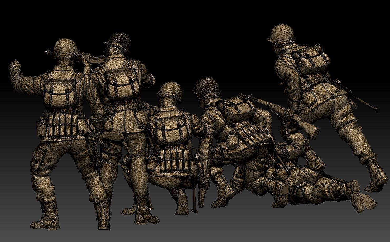 usa soldiers 3D print model_60