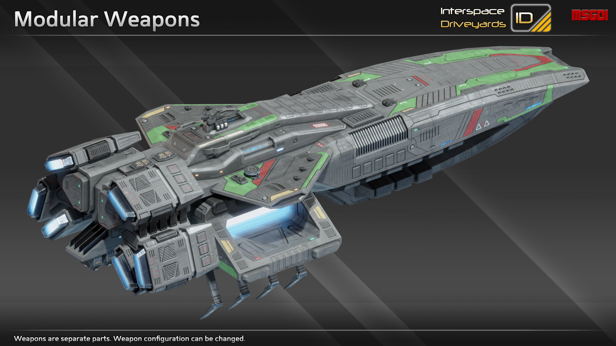 Dimitrius Class Carrier Low-poly 3D model_8