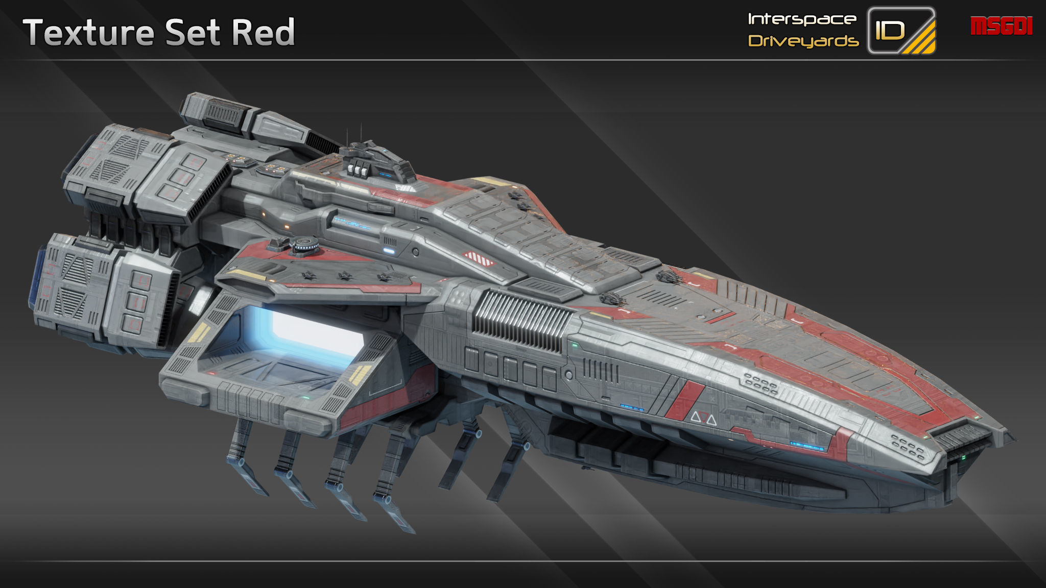 Dimitrius Class Carrier Low-poly 3D model_13