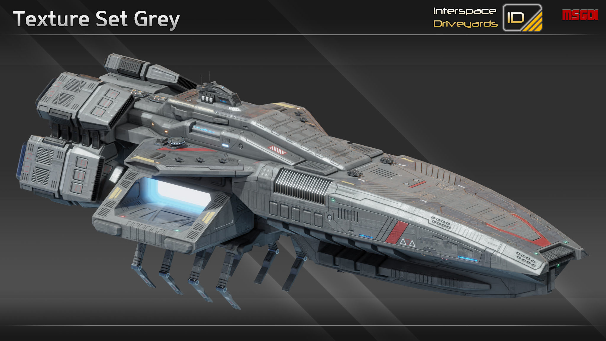 Dimitrius Class Carrier Low-poly 3D model_12