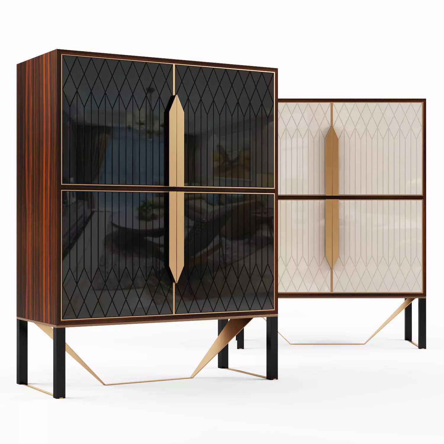 Capital Collection PRISMA Highboard 3D model_0