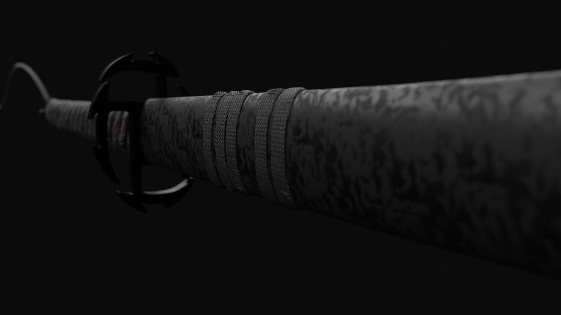 BLEACH Katana - Ichigo Zangetsu 3D model_5