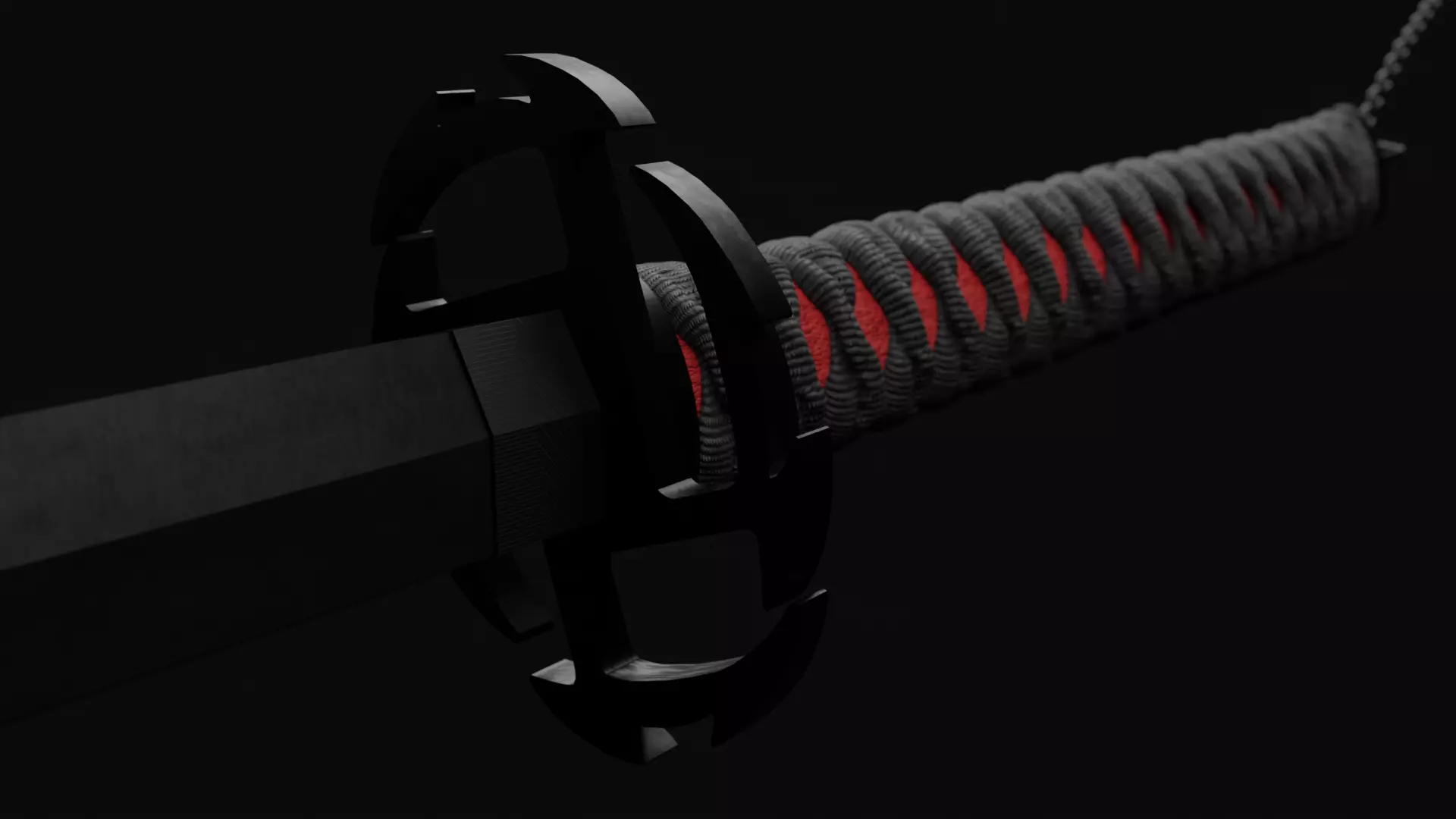 BLEACH Katana - Ichigo Zangetsu 3D model_0