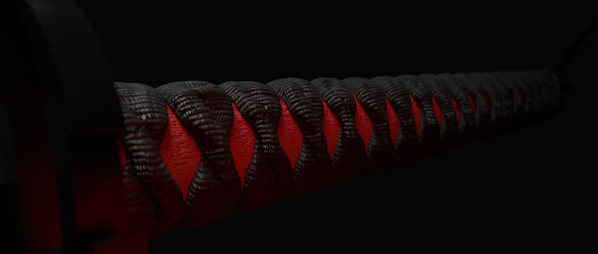 BLEACH Katana - Ichigo Zangetsu 3D model_13