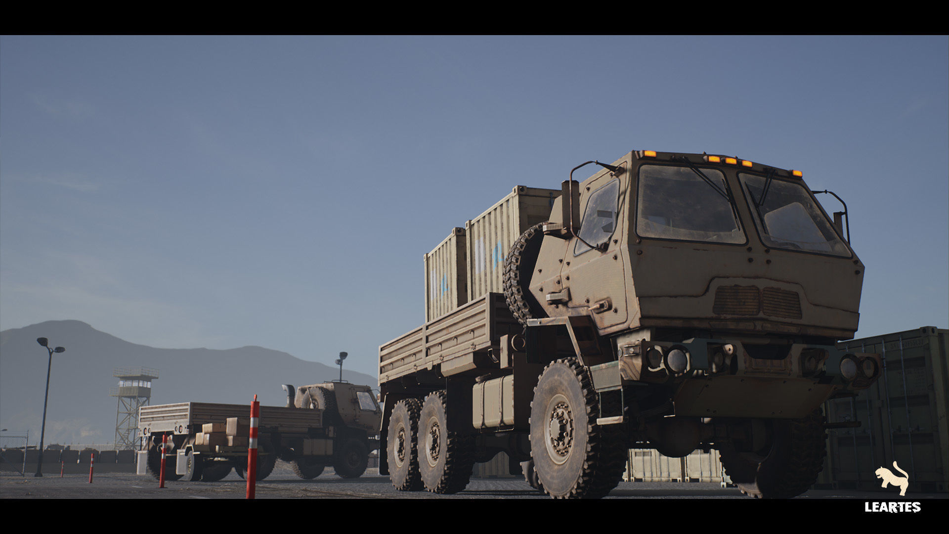 Military Base Megapack Low-poly 3D model_19