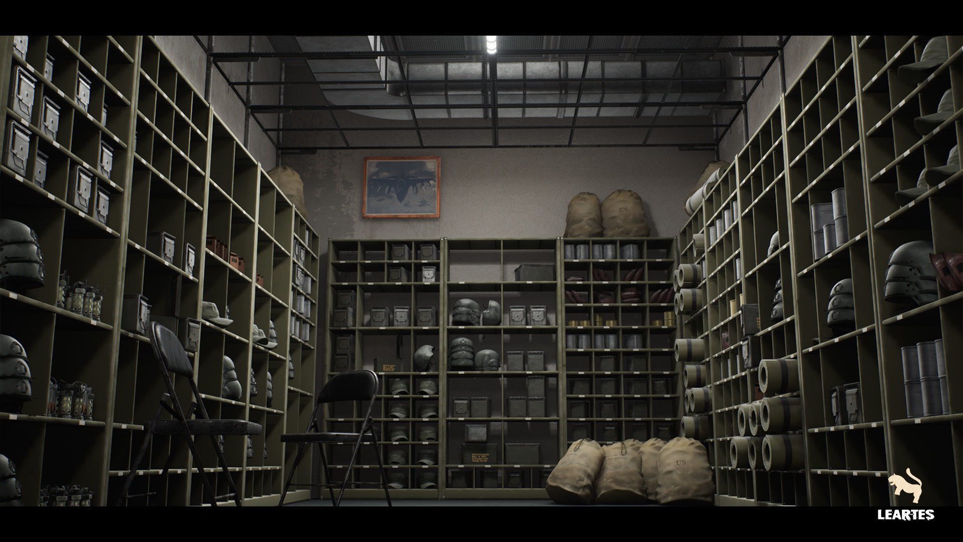 Military Base Megapack Low-poly 3D model_7