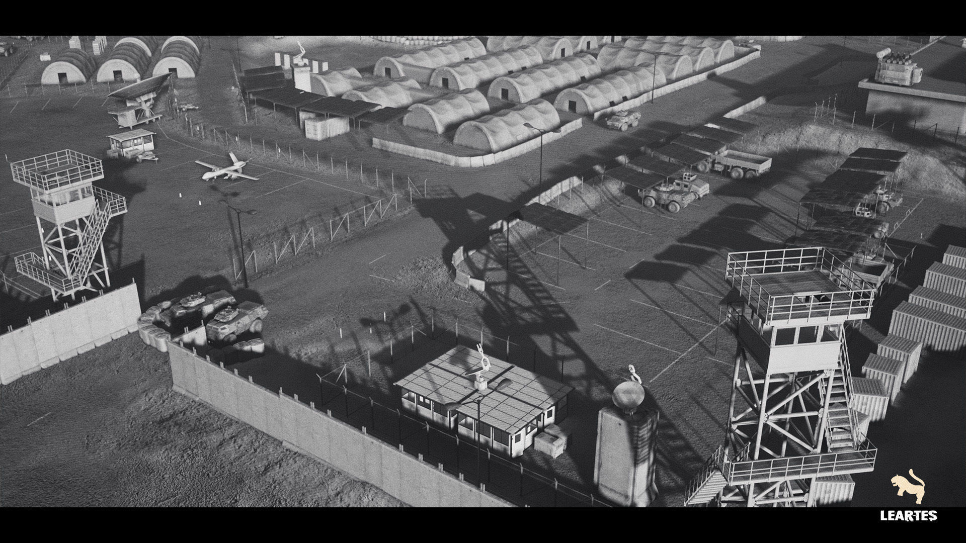 Military Base Megapack Low-poly 3D model_23