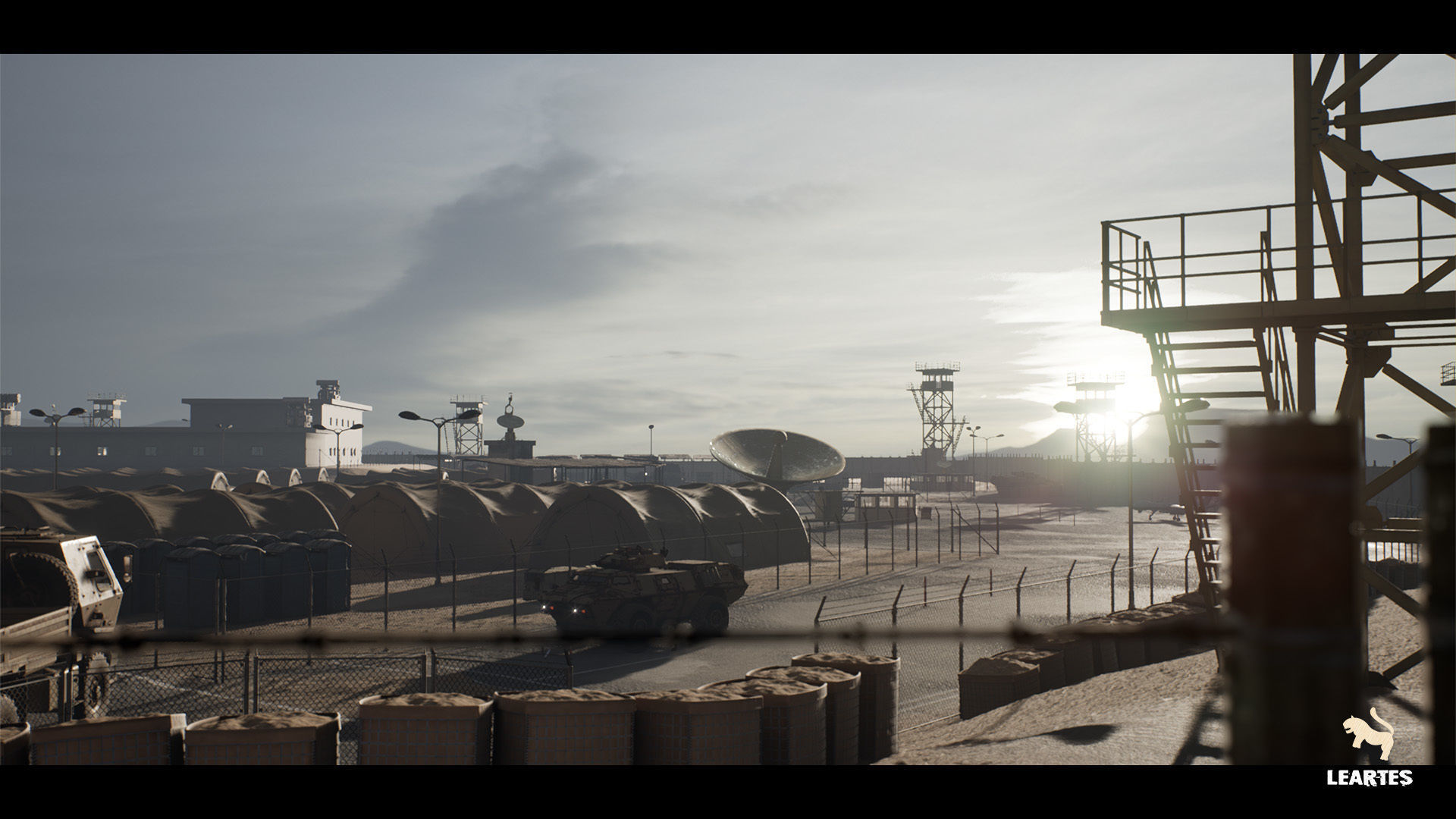 Military Base Megapack Low-poly 3D model_2