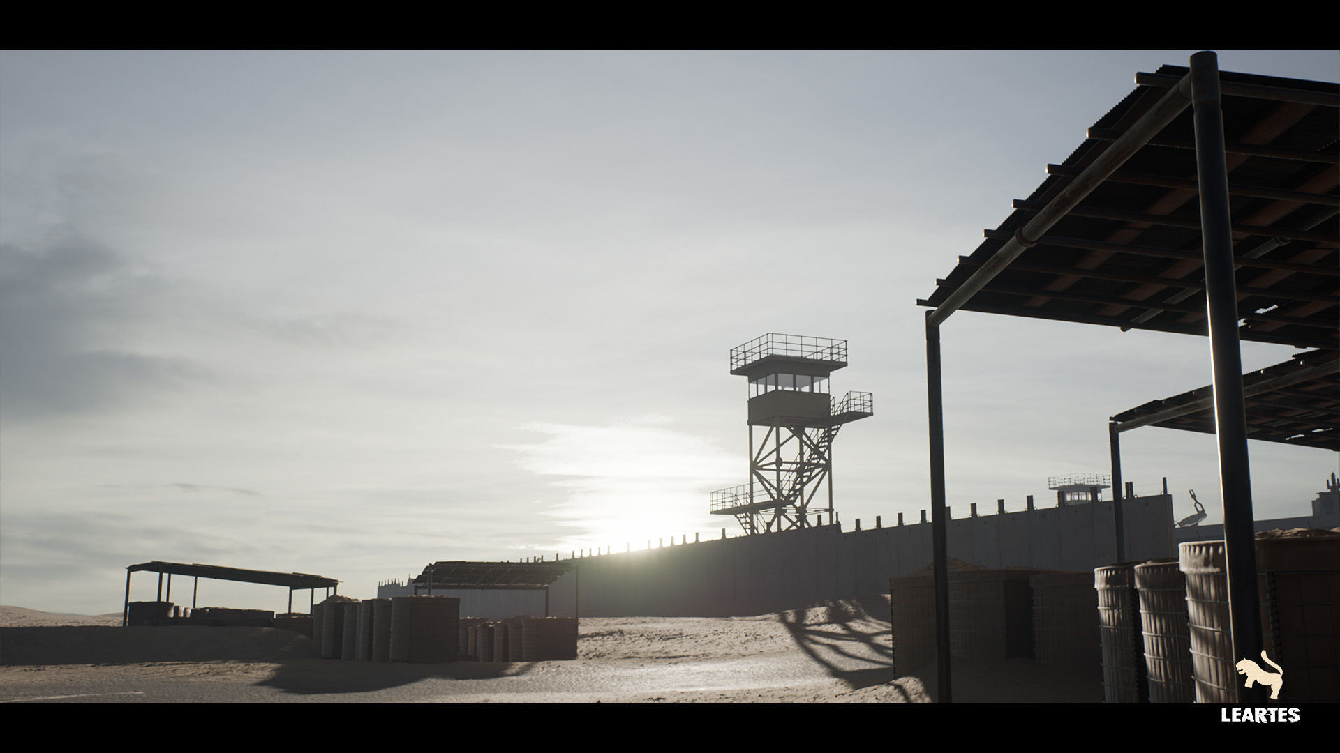 Military Base Megapack Low-poly 3D model_3