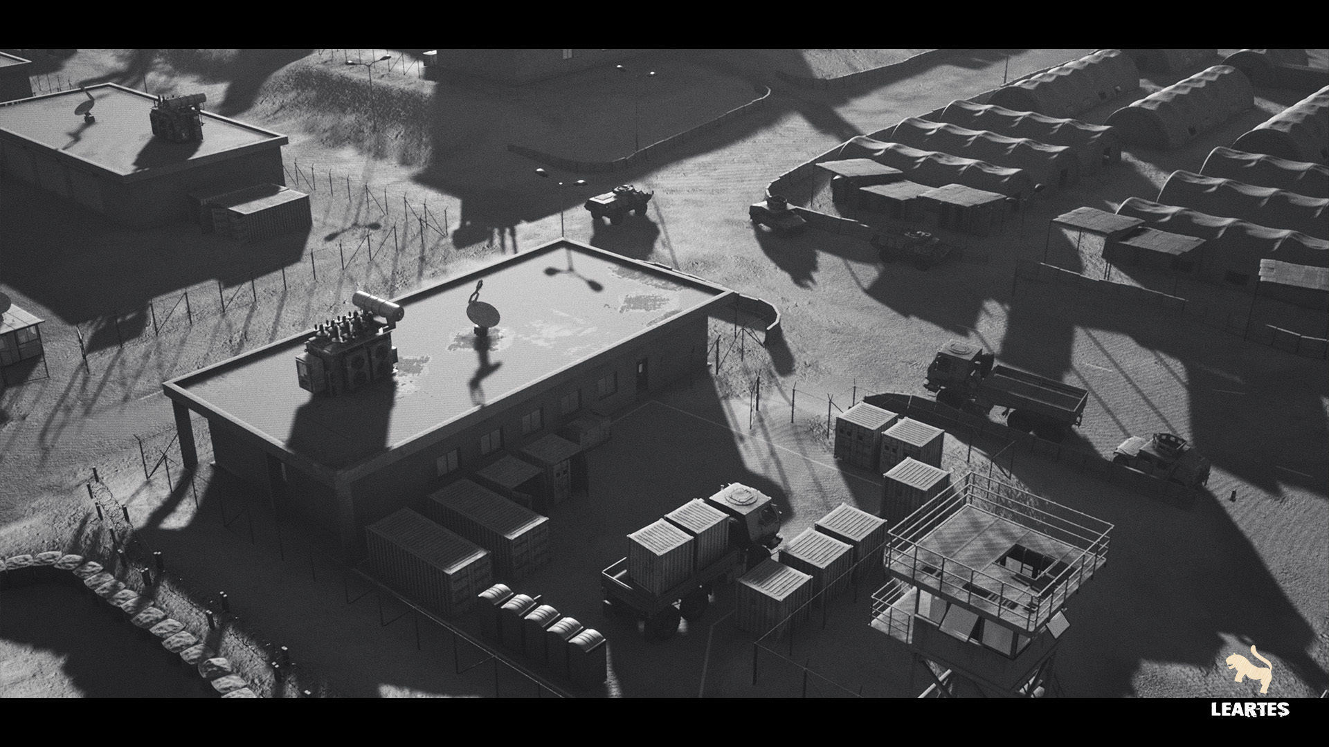 Military Base Megapack Low-poly 3D model_21