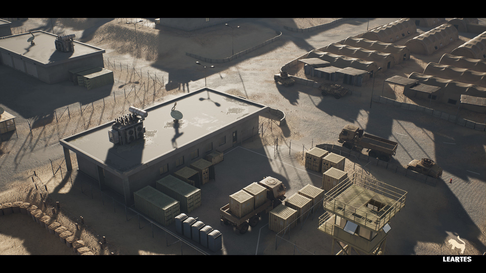 Military Base Megapack Low-poly 3D model_22