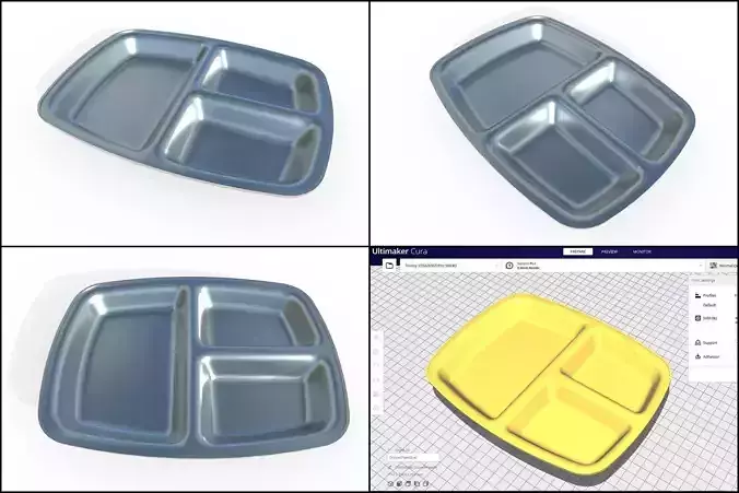 Divided Plate M05 - with STL
