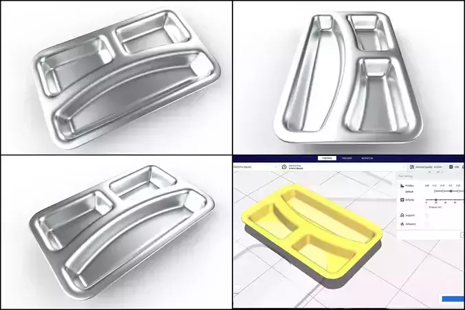 Divided Plate M02 - with STL