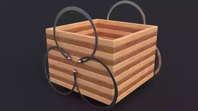 Industrial container 3D model