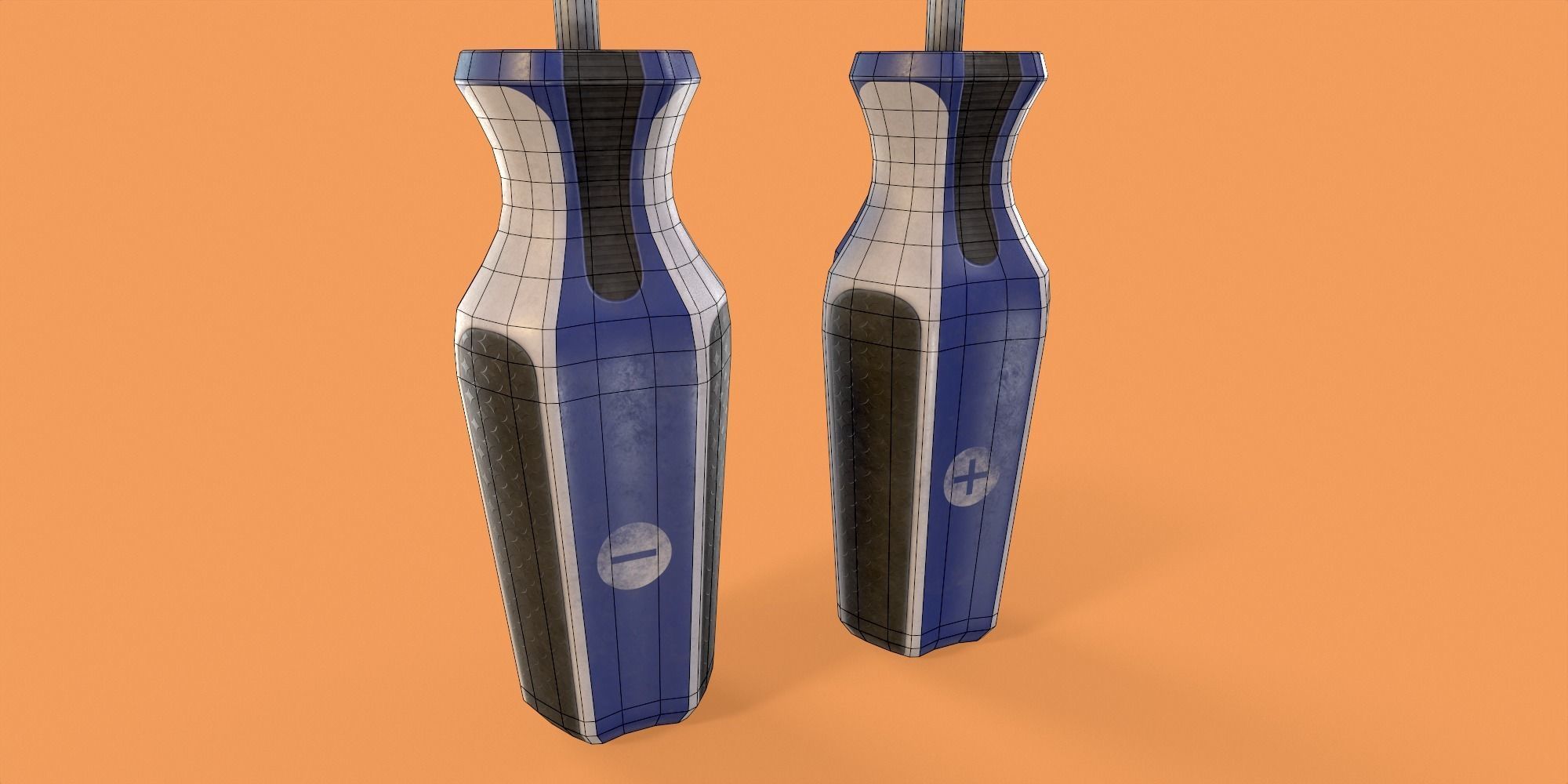 Screwdrivers fortnite weapon Low-poly 3D model_13