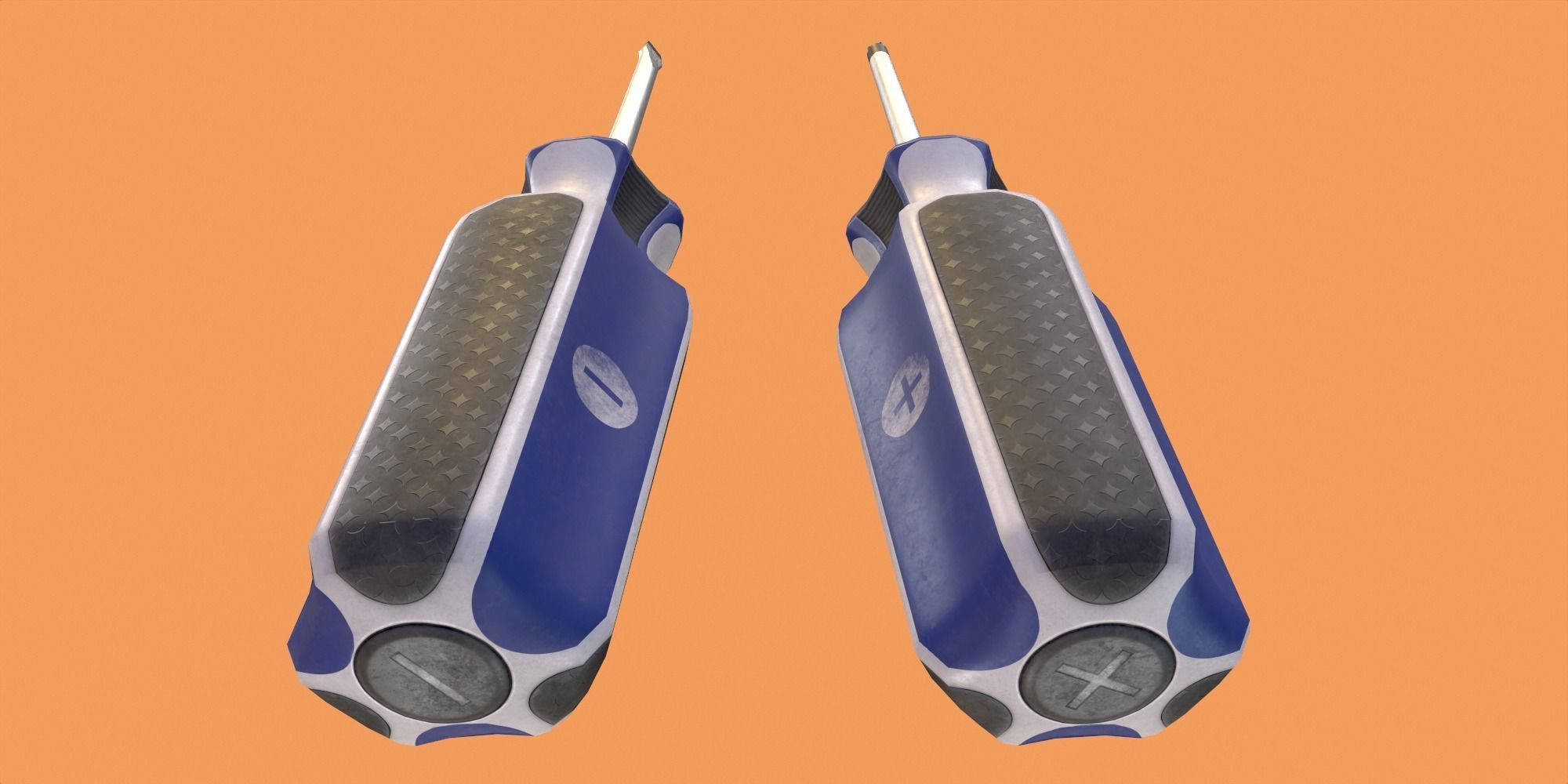 Screwdrivers fortnite weapon Low-poly 3D model_3