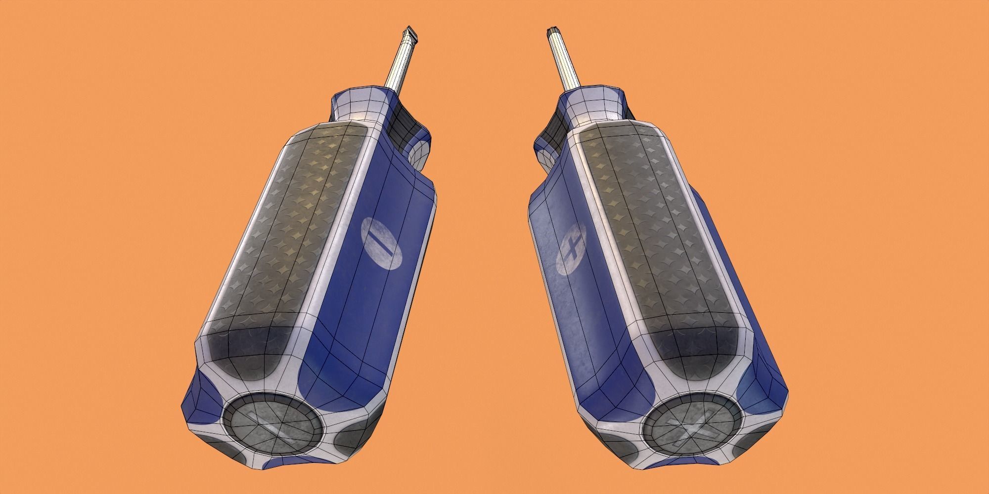 Screwdrivers fortnite weapon Low-poly 3D model_10