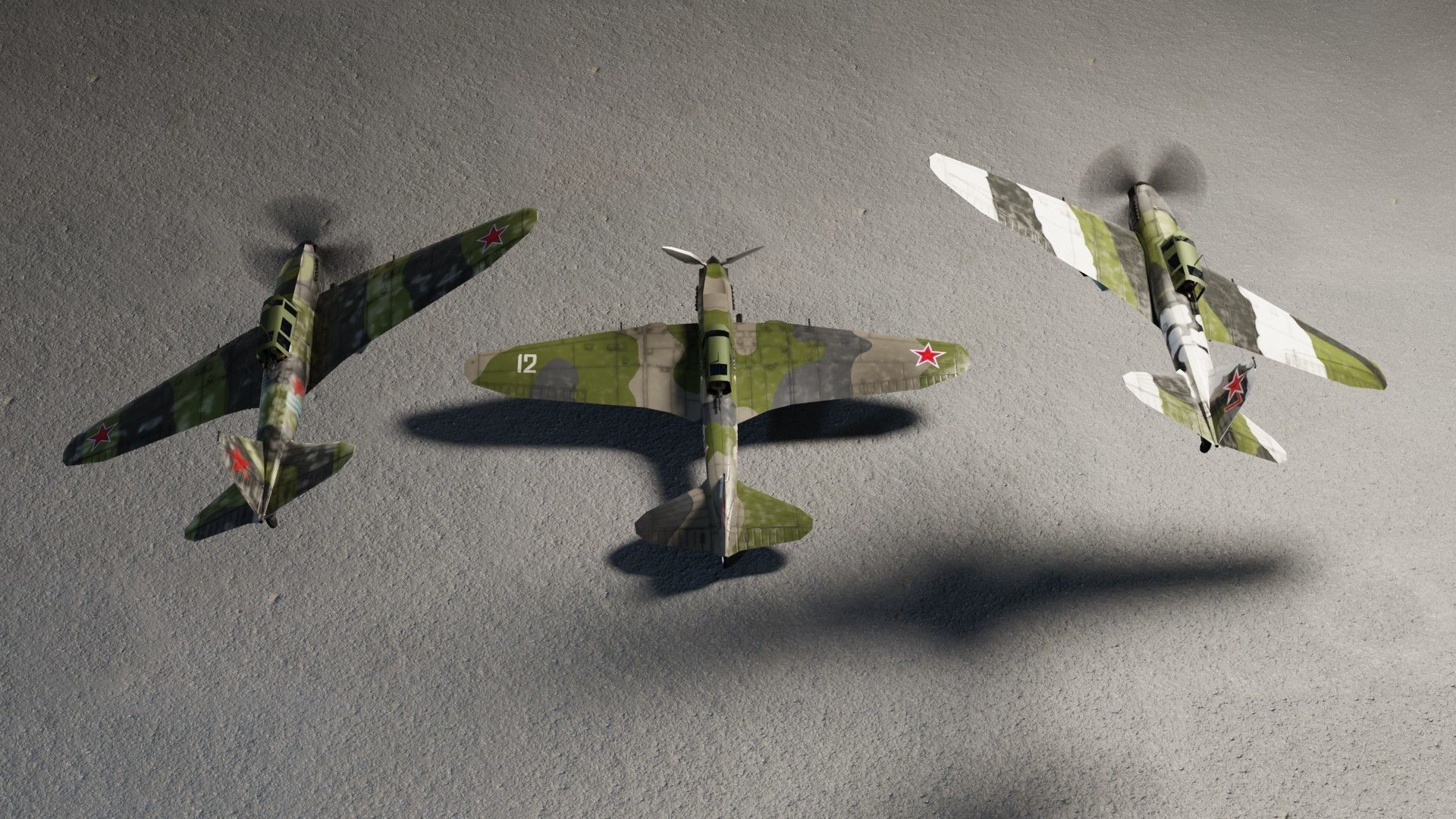 IL-2 Sturmovik WW2 attack plane Low-poly 3D model_2