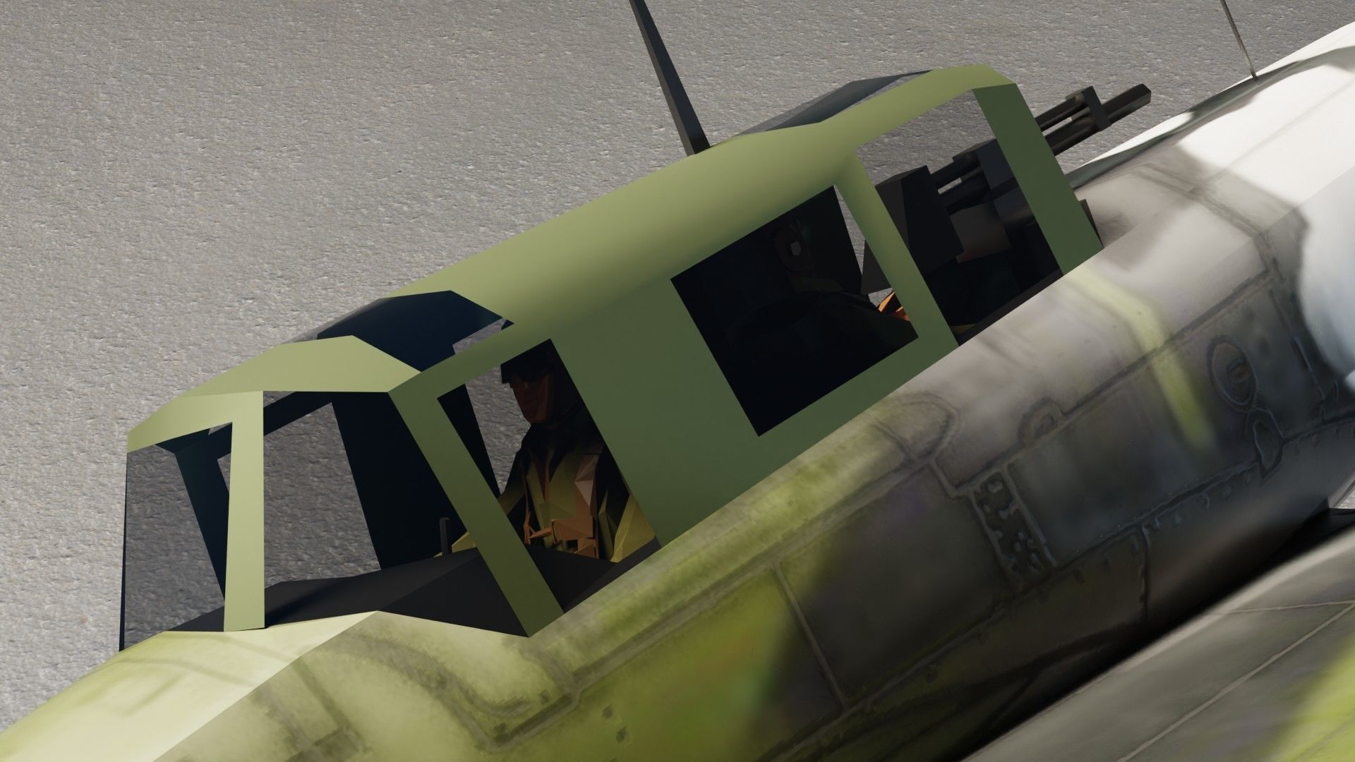 IL-2 Sturmovik WW2 attack plane Low-poly 3D model_15