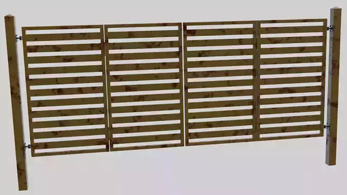 Bi folding gate 3D model