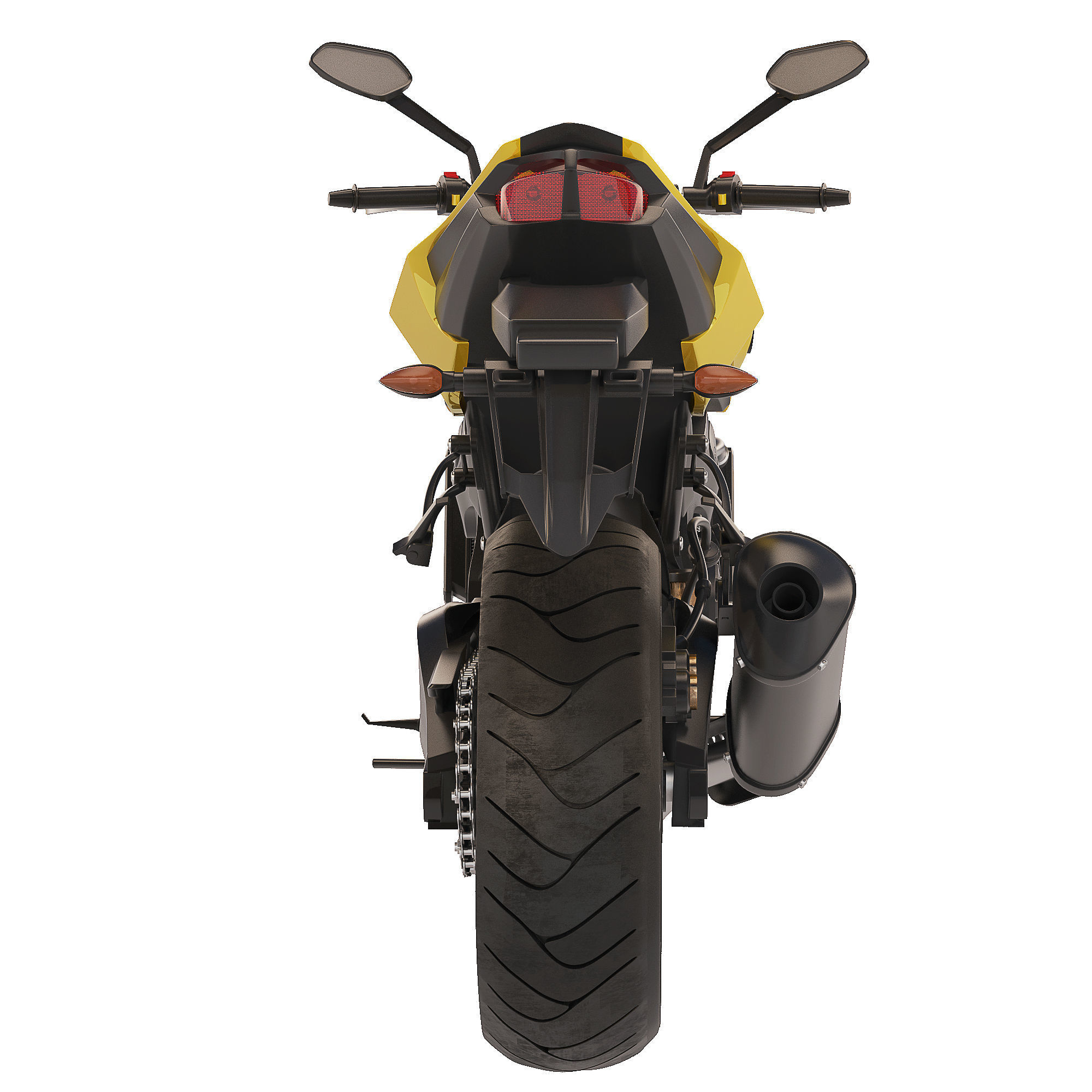 Yamaha FZ8N 2011 3D model_6