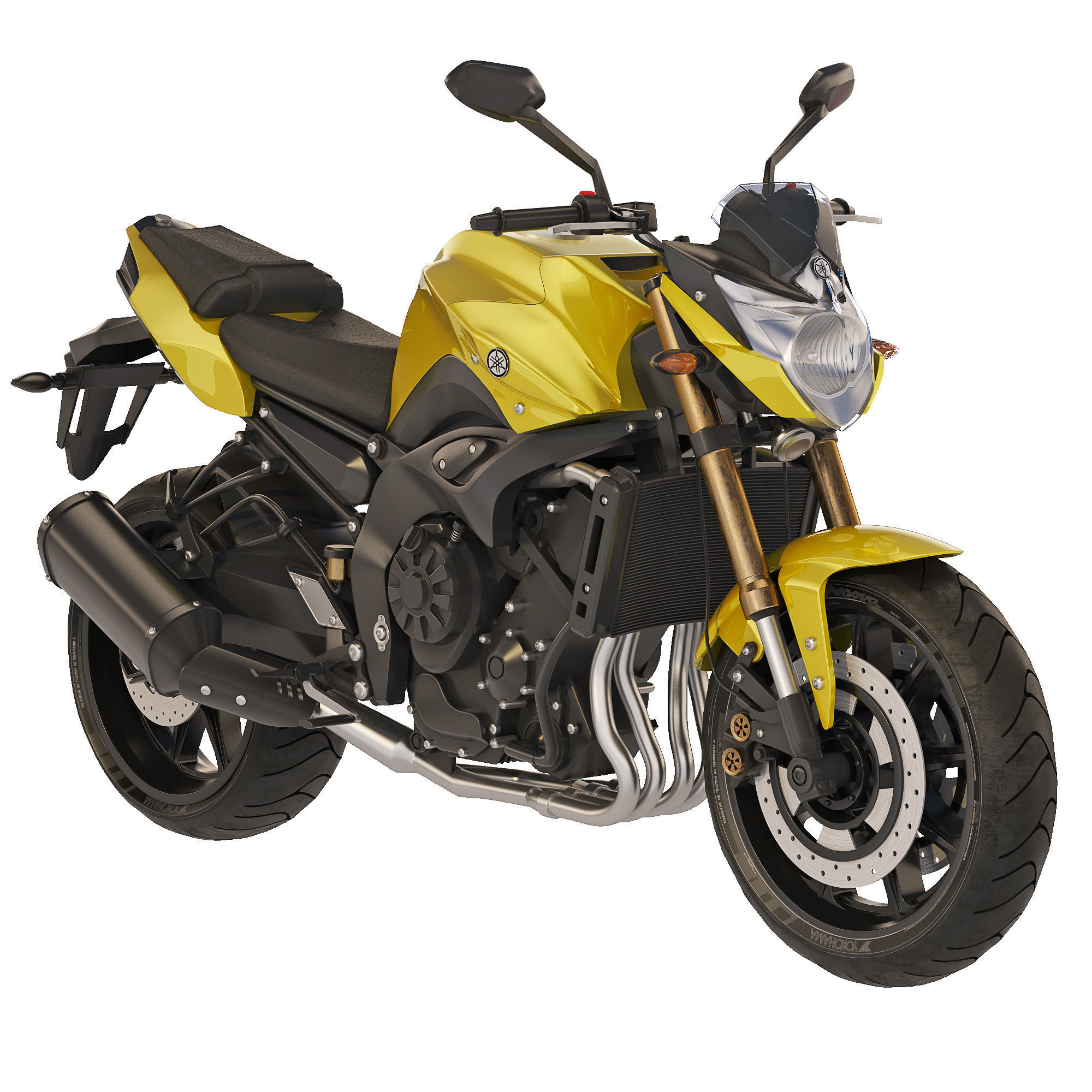 Yamaha FZ8N 2011 3D model_9
