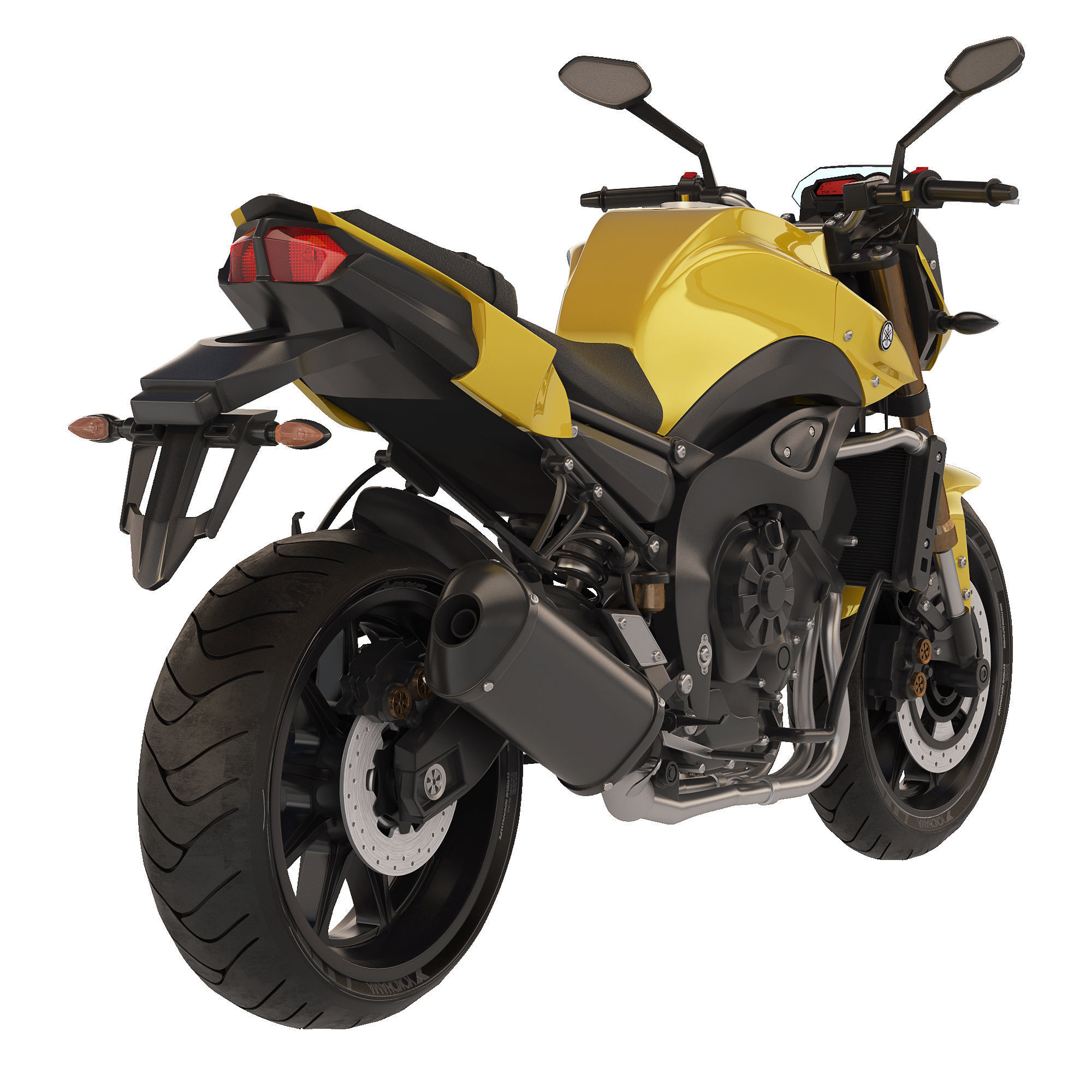 Yamaha FZ8N 2011 3D model_7