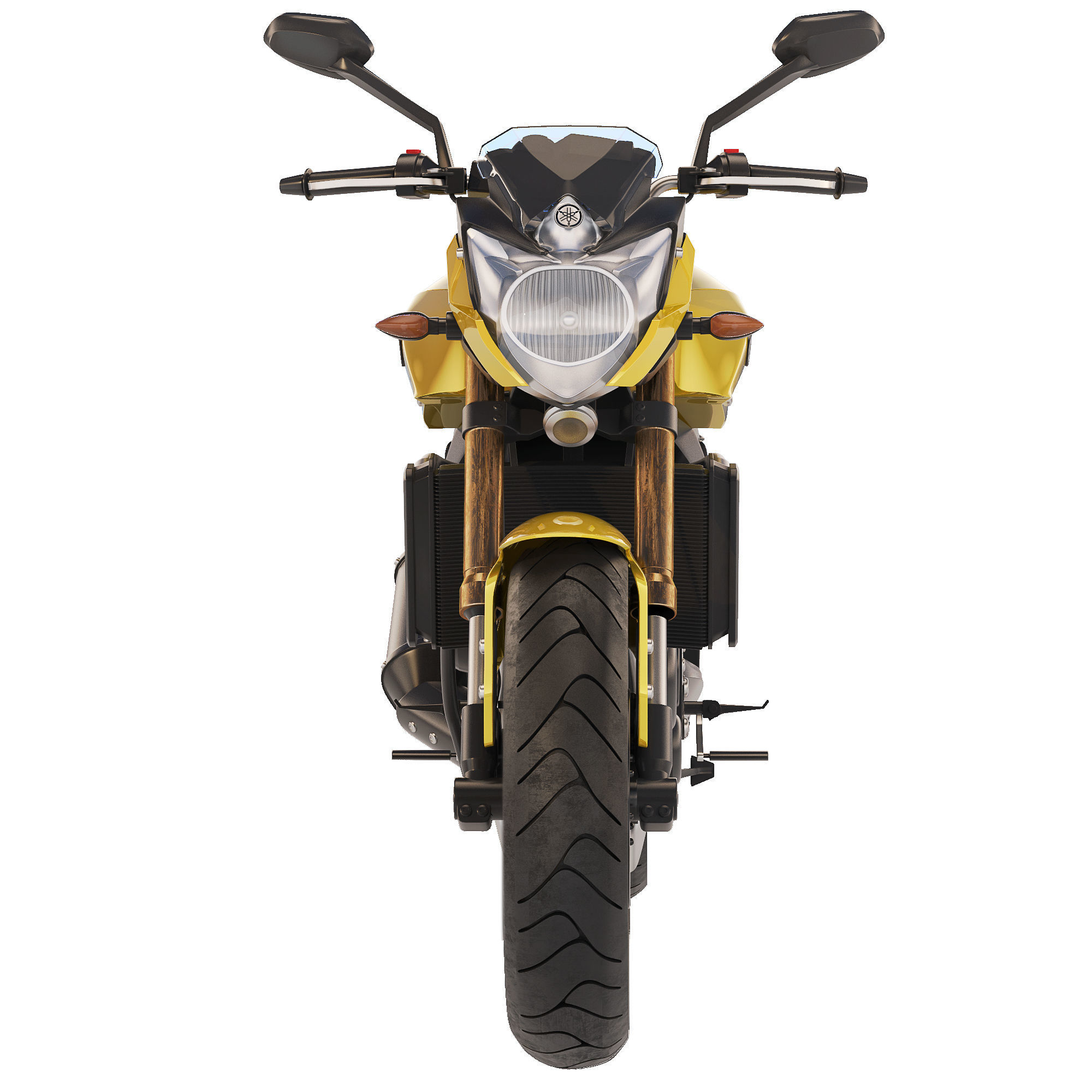 Yamaha FZ8N 2011 3D model_10