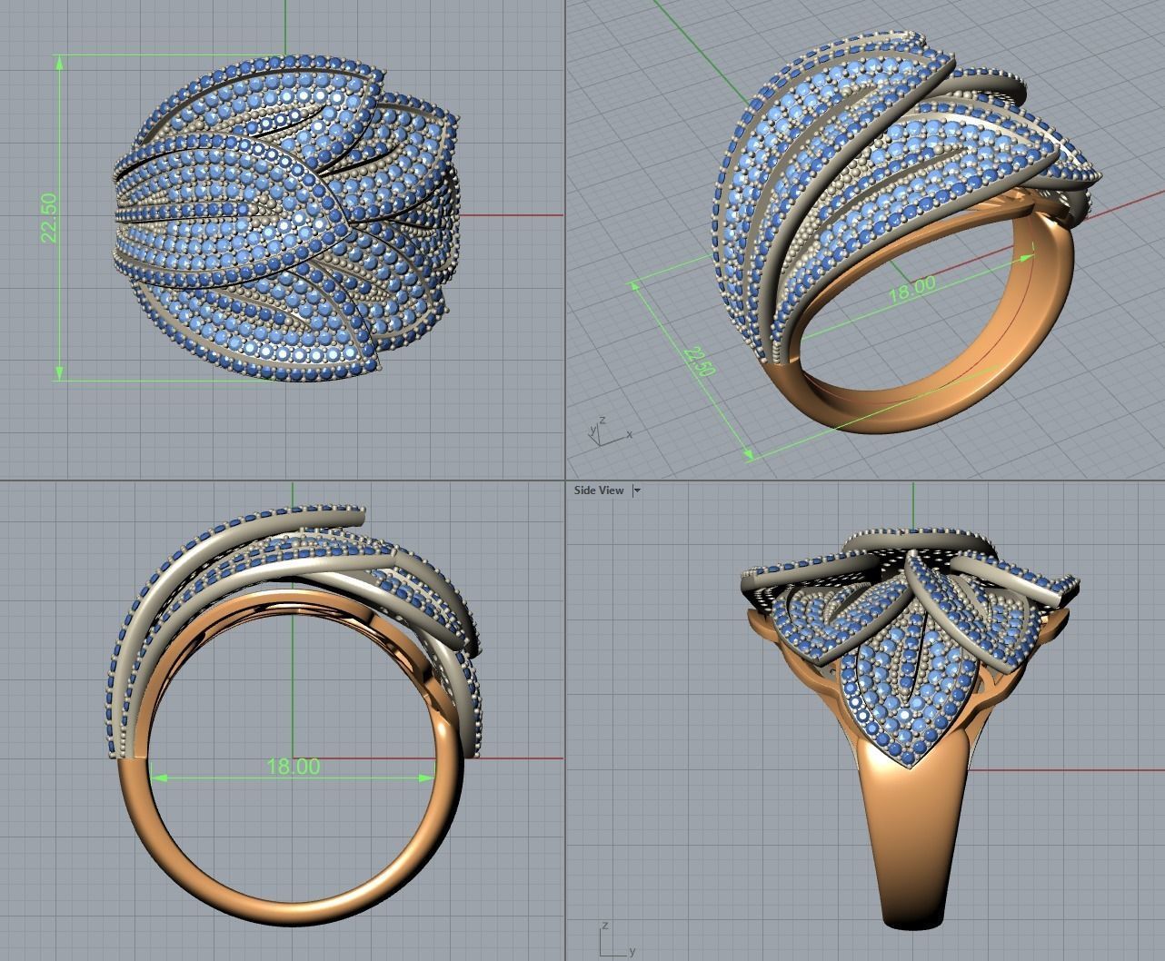 Ring KR 01 3D print model_9