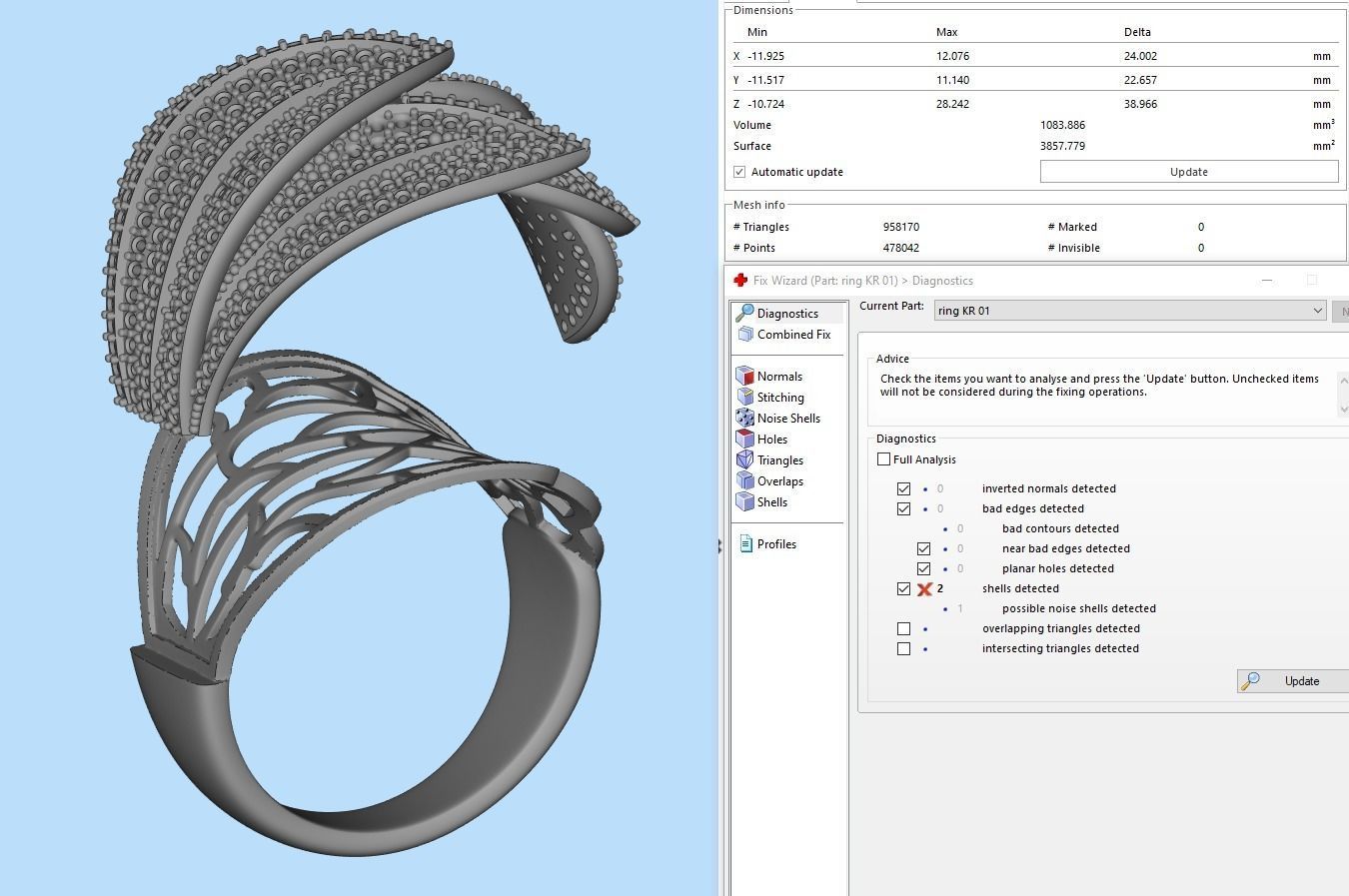 Ring KR 01 3D print model_11