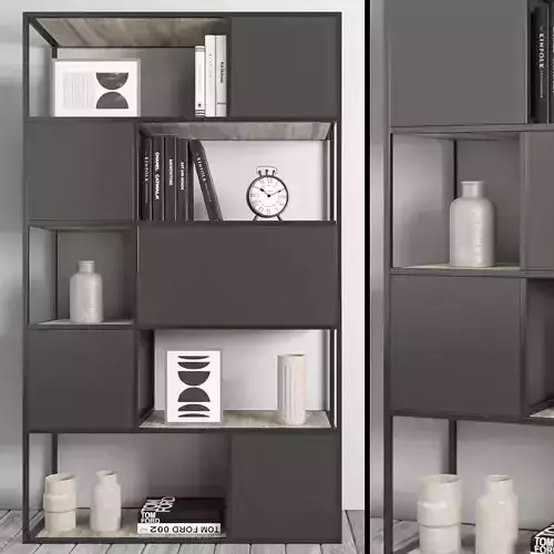 decorative set on shelves 20 
