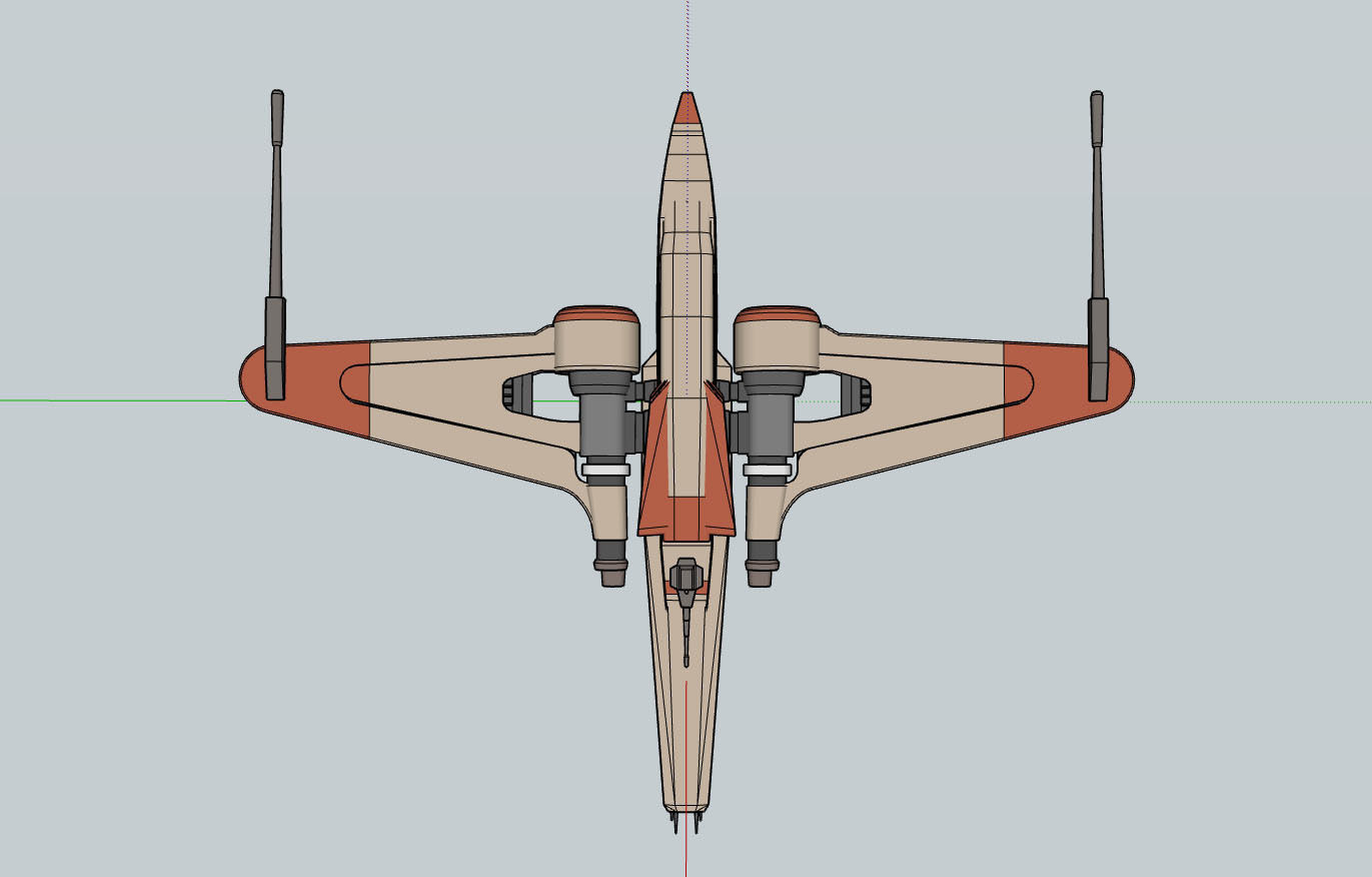 Star Wars ARC-170 3D model_1