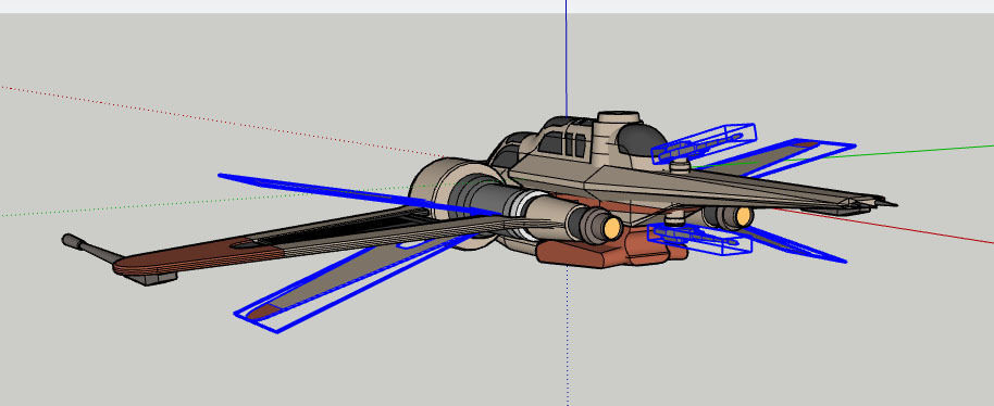 Star Wars ARC-170 3D model_2