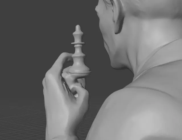 Bobby Fischer 3D print model_9