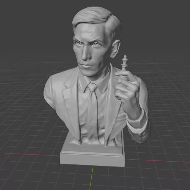 Bobby Fischer 3D print model_6