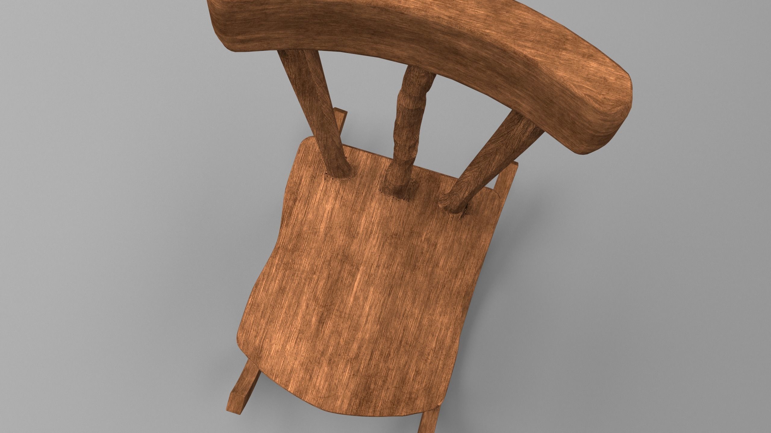 rocking chair Free 3D model_4