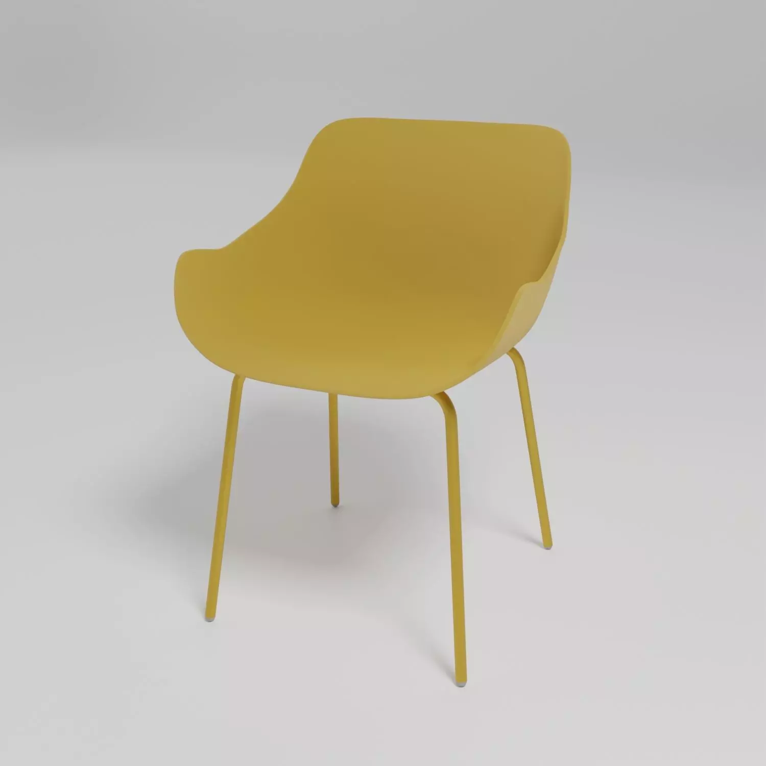 Baltic Basic 4-legged polypropylene shell chair Free 3D model