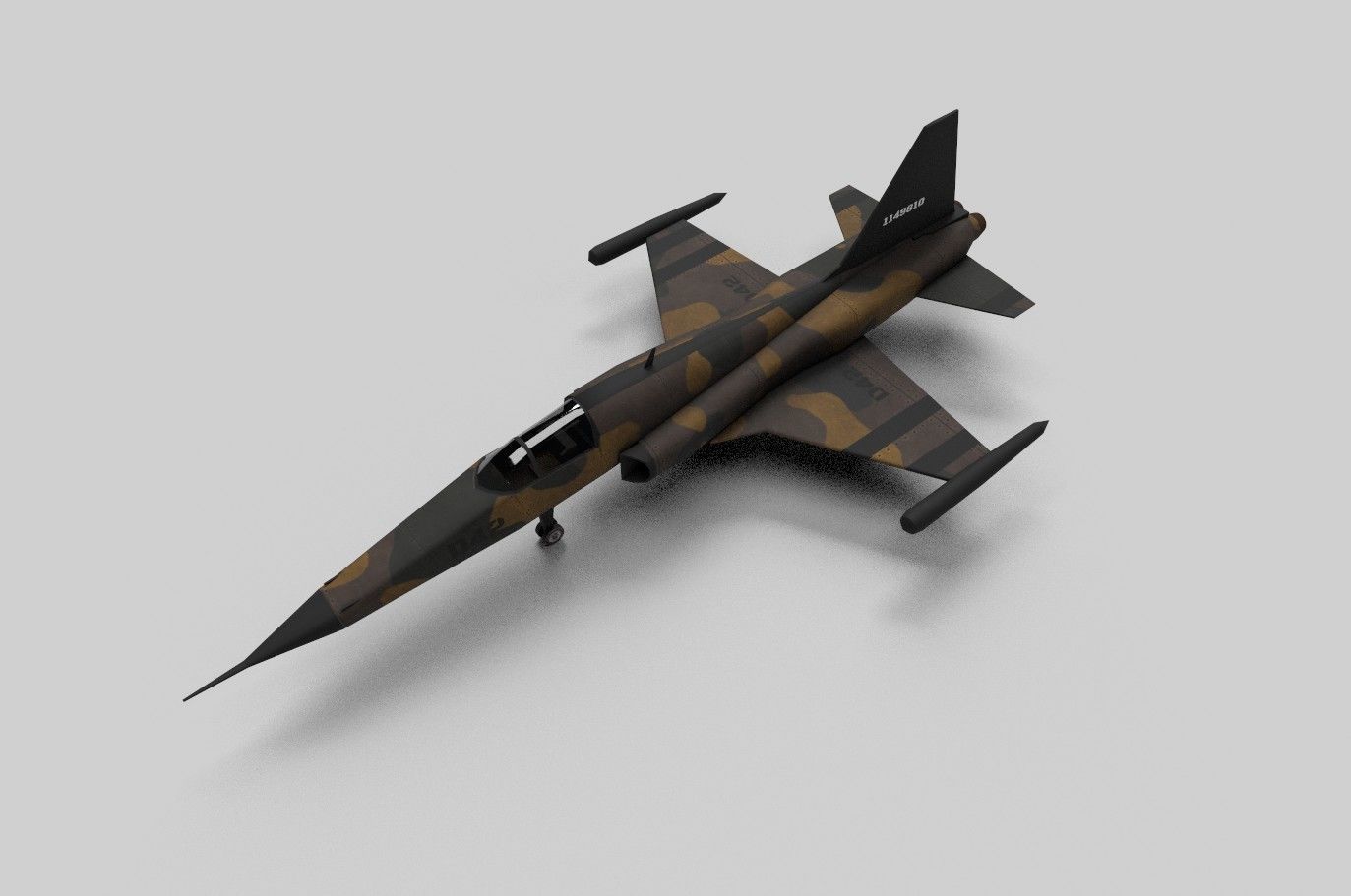 5in1 f14 f5 f313 j10 b52 aircraft low poly Low-poly 3D model_8