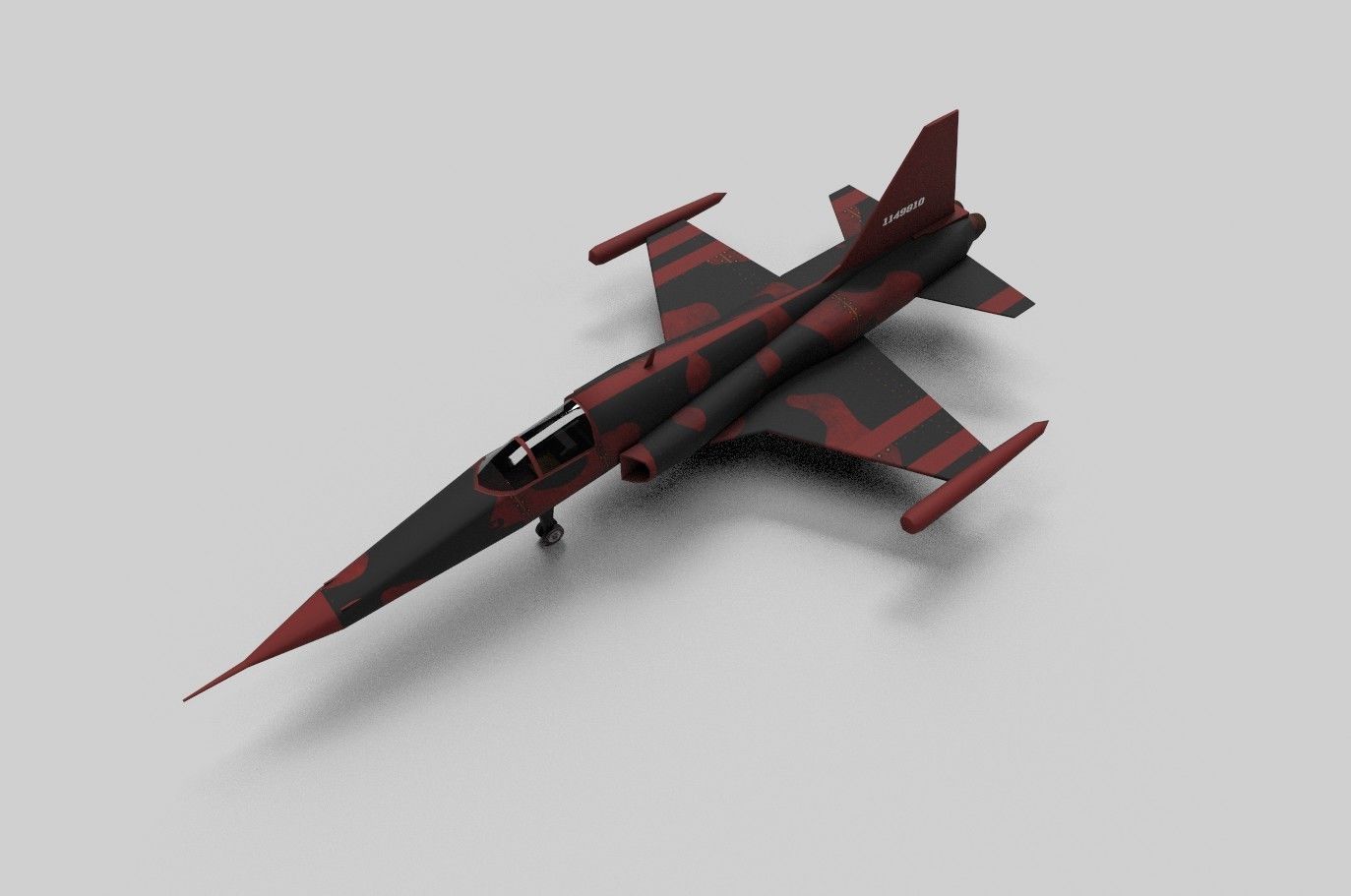 5in1 f14 f5 f313 j10 b52 aircraft low poly Low-poly 3D model_9