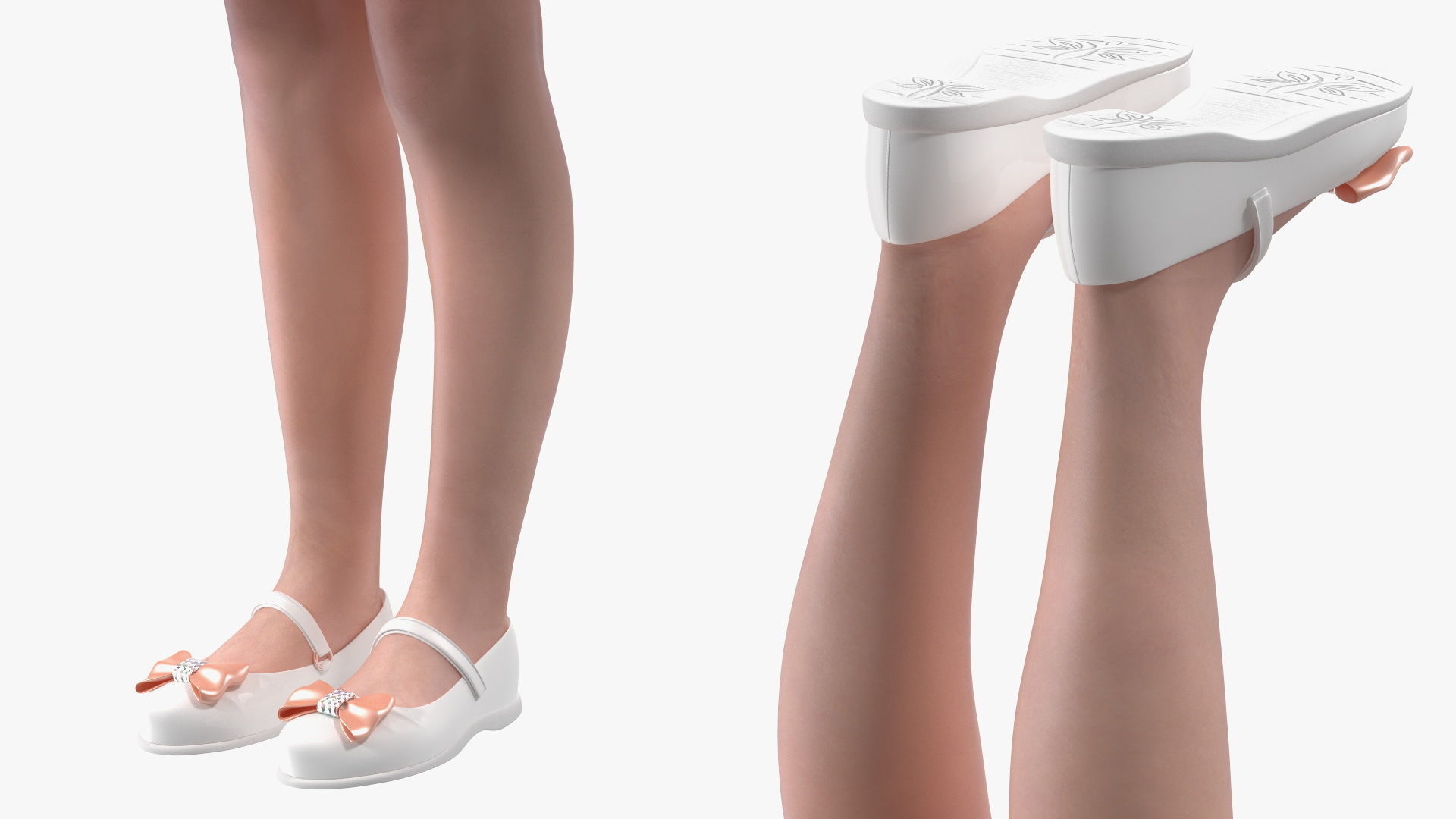 Child Girl Party Style Rigged 3D model_17