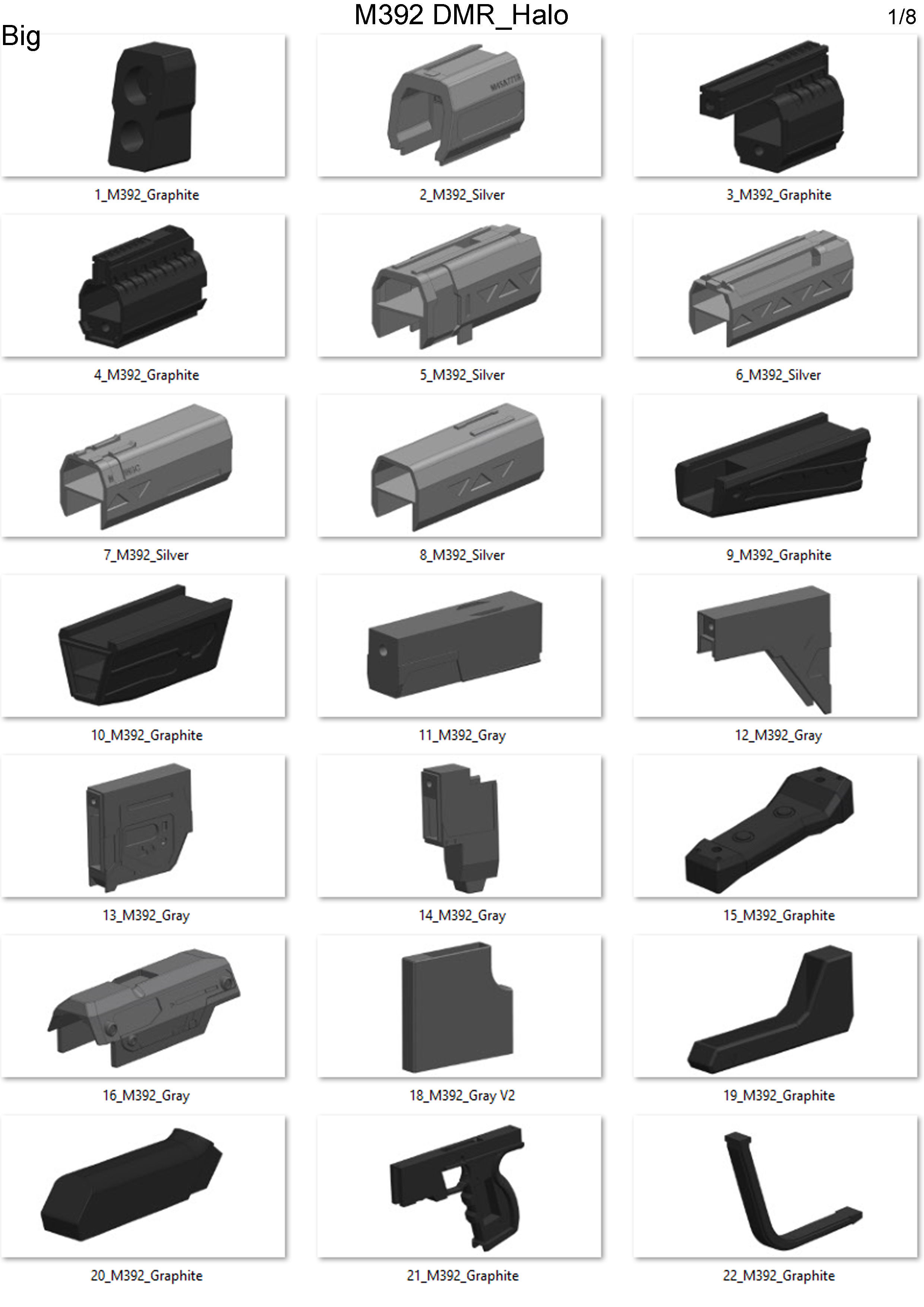 M392 Cannon - Halo - Printable 3d model - STL 3D print model_10