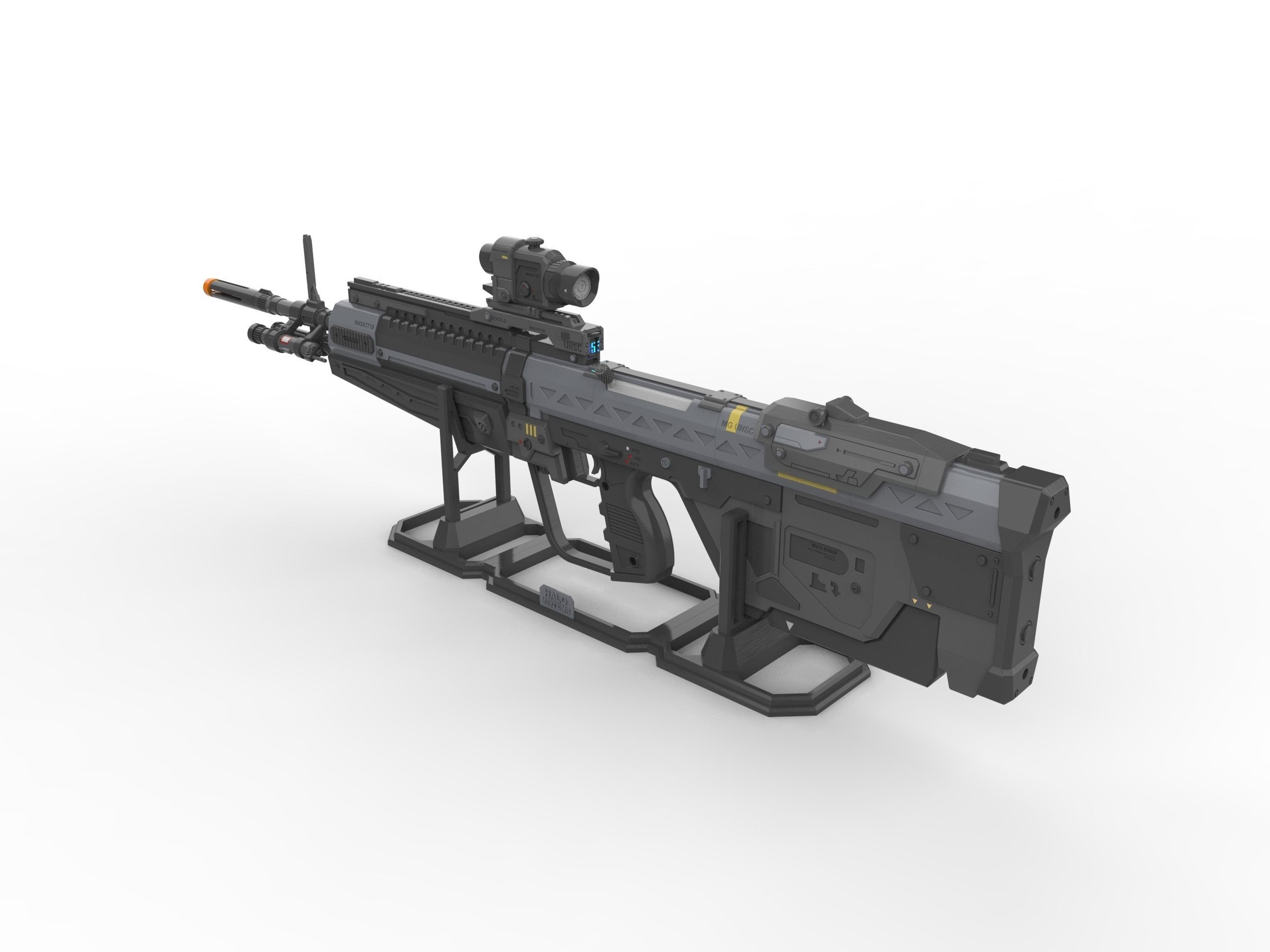 M392 Cannon - Halo - Printable 3d model - STL 3D print model_4
