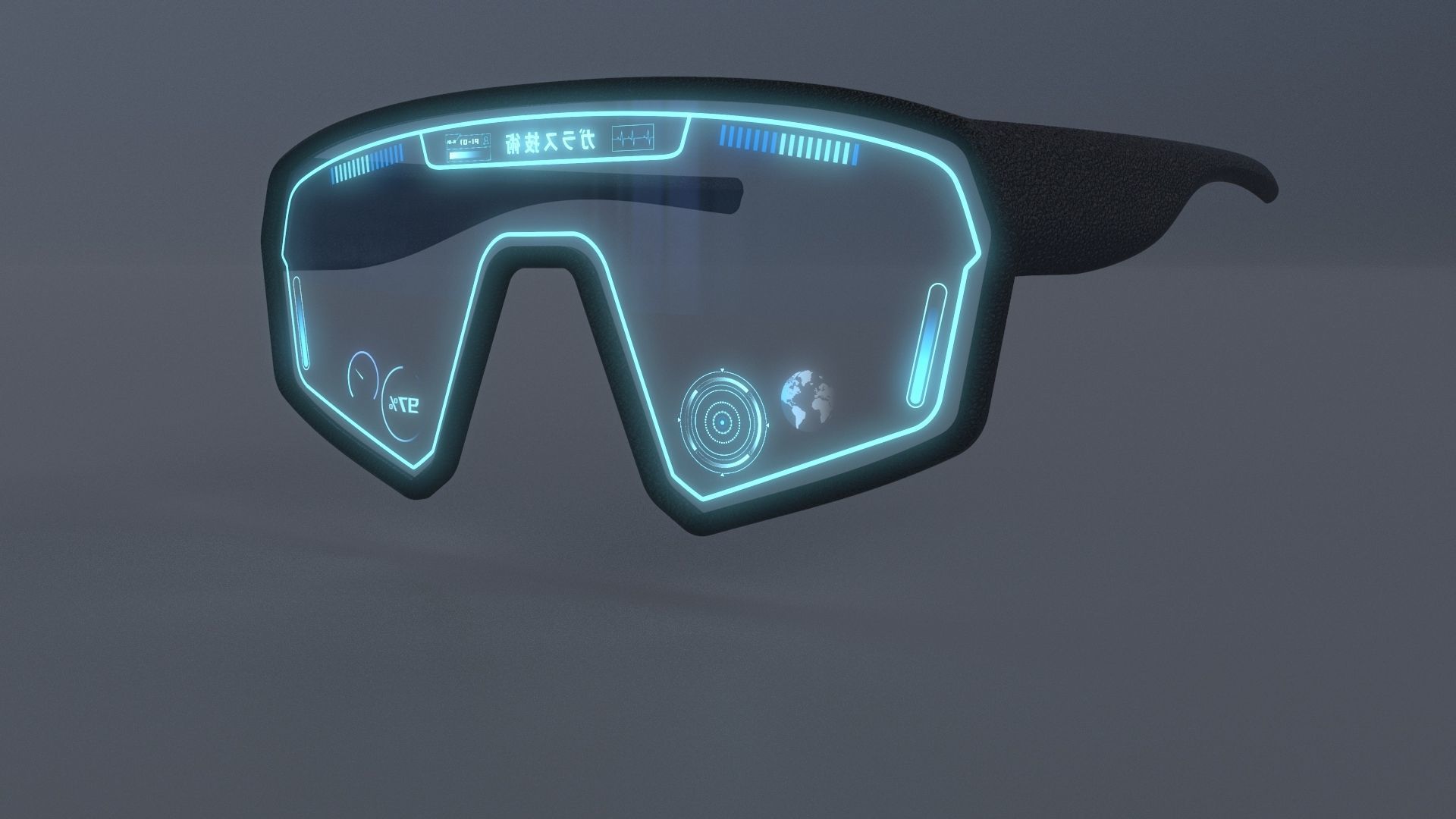 Sci fi glasses and helmet pack x5 3D Model Collection_17