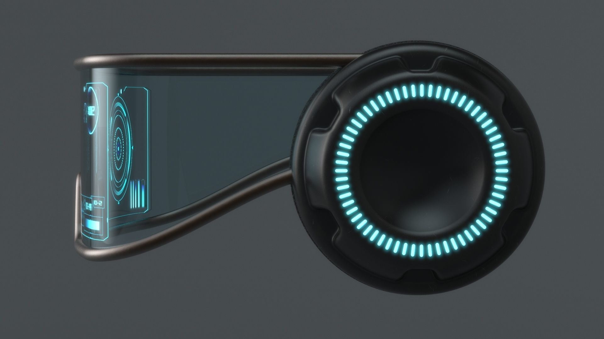 Sci fi glasses and helmet pack x5 3D Model Collection_30