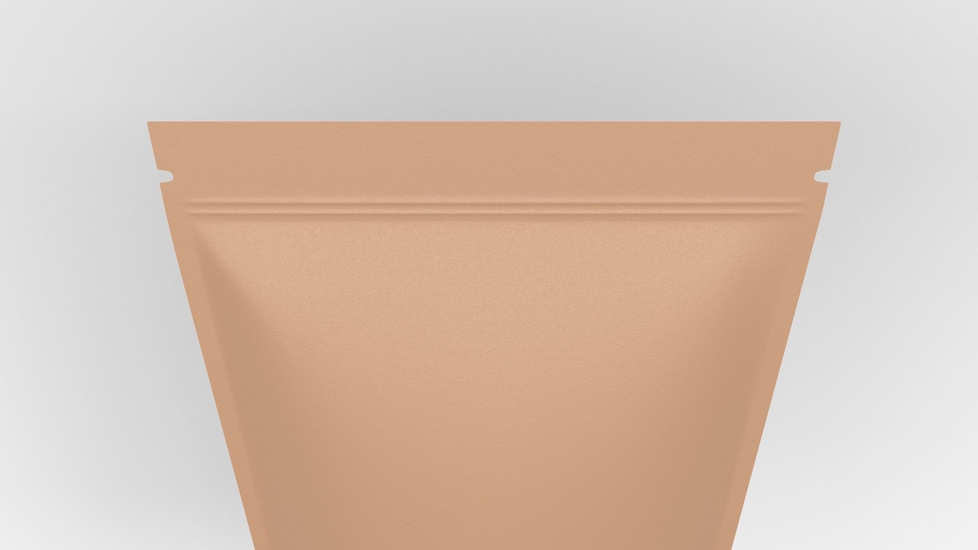 Brown Paper Stand Up Pouch 3D model_7